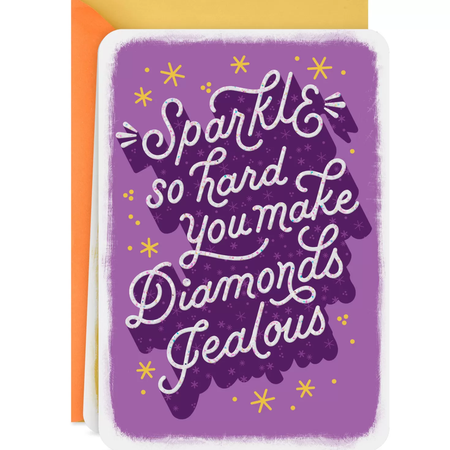 Store Sparkle So Hard Blank Card Encouragement