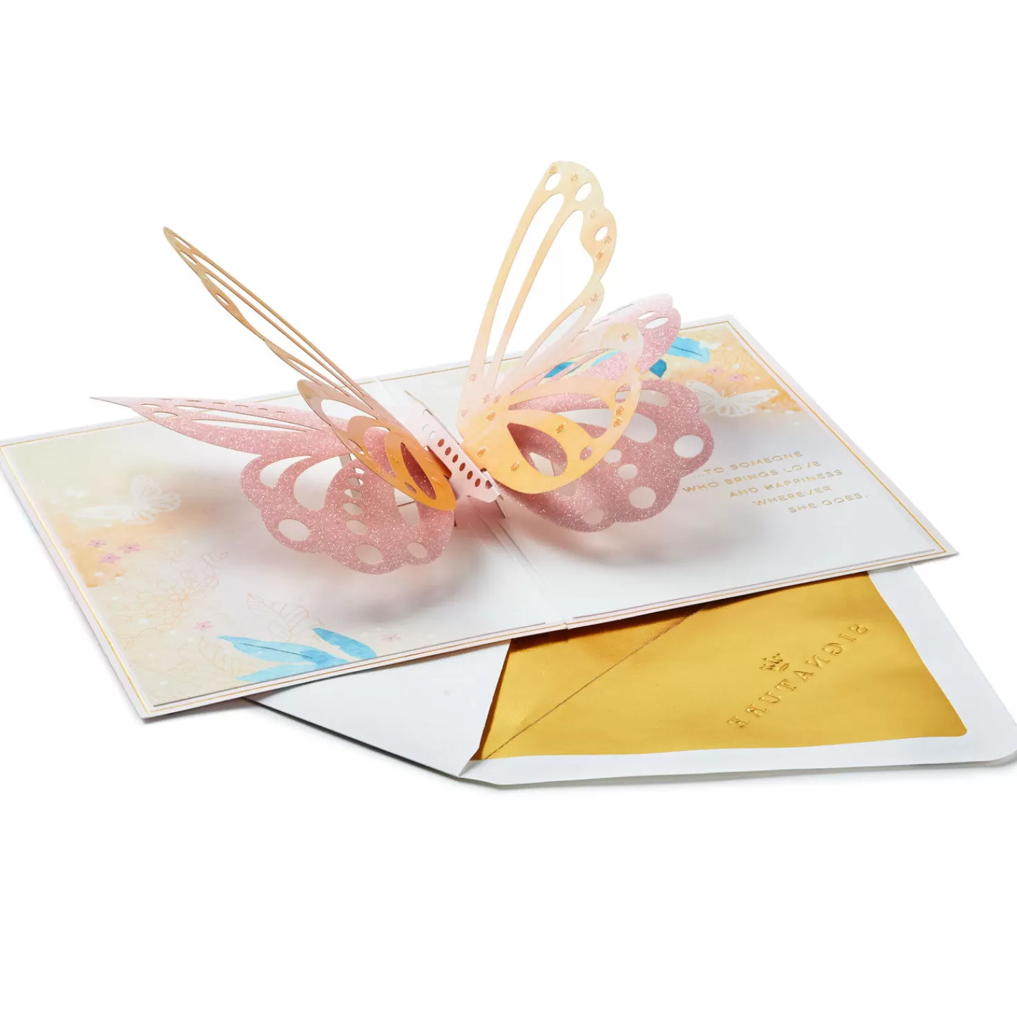 Flash Sale Special Wish To Someone Who Brings Happiness 3D Pop-Up Card For Her Encouragement