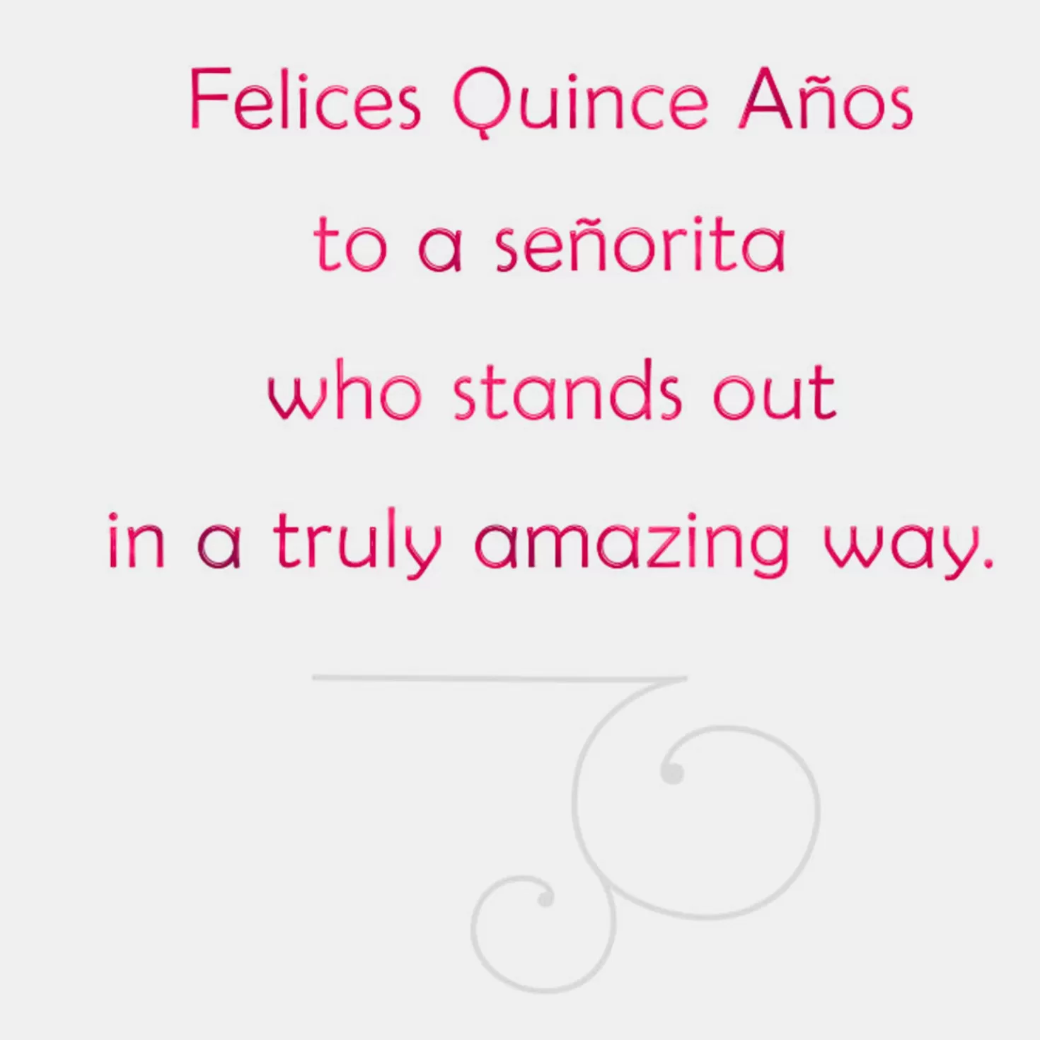 Birthday>Hallmark Stand-Out Senorita Quinceanera Card