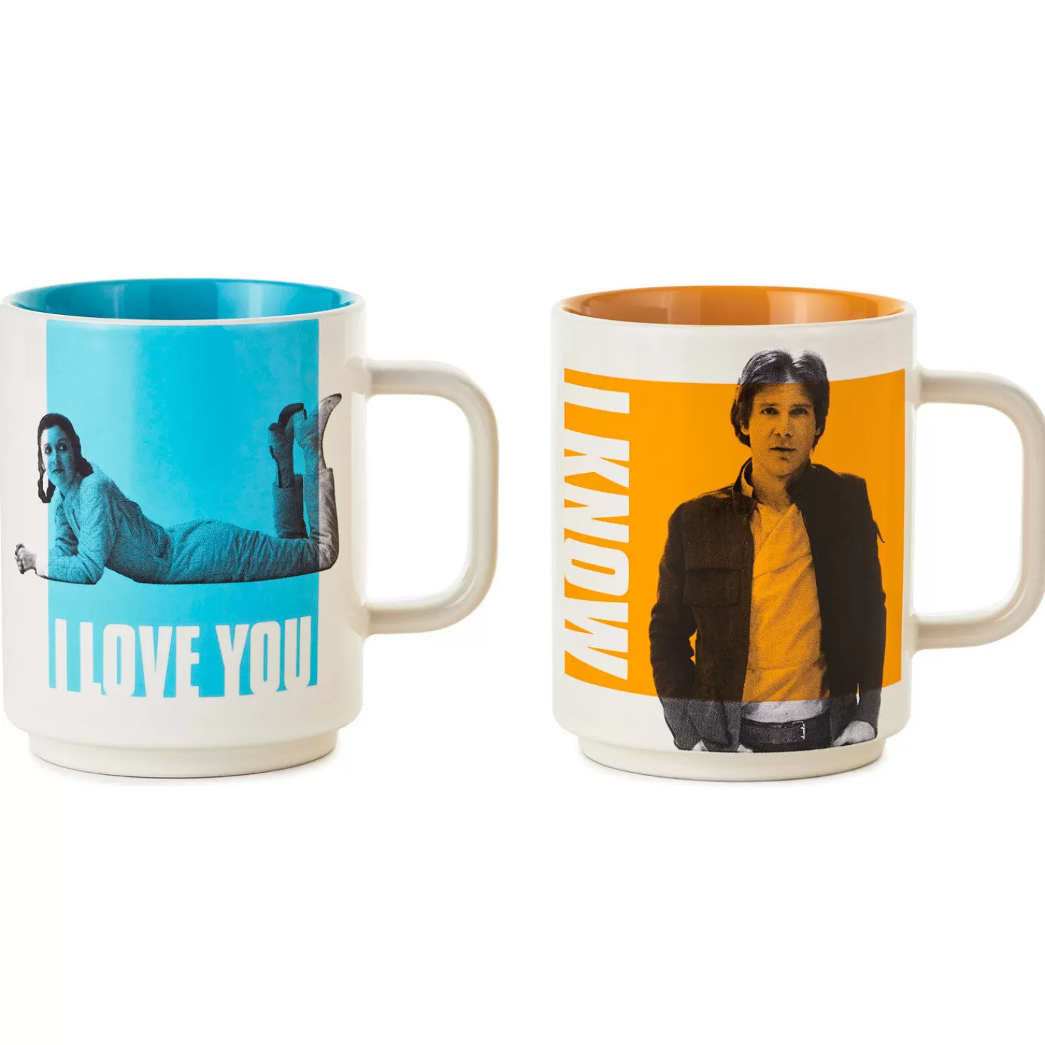 Fashion Star Wars™ Han Solo™ And Princess Leia™ Bespin™ I Love You I Know Stacking Mugs, Set Of 2 Wedding