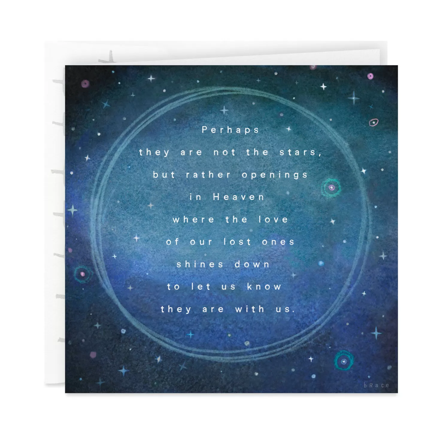Store Stars Are The Openings In Heaven Sympathy Card Sympathy