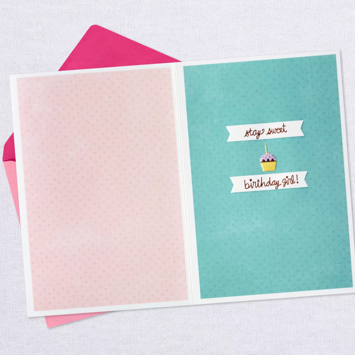 Birthday>Hallmark Stay Sweet Hearts And Cupcakes Birthday Card For Her