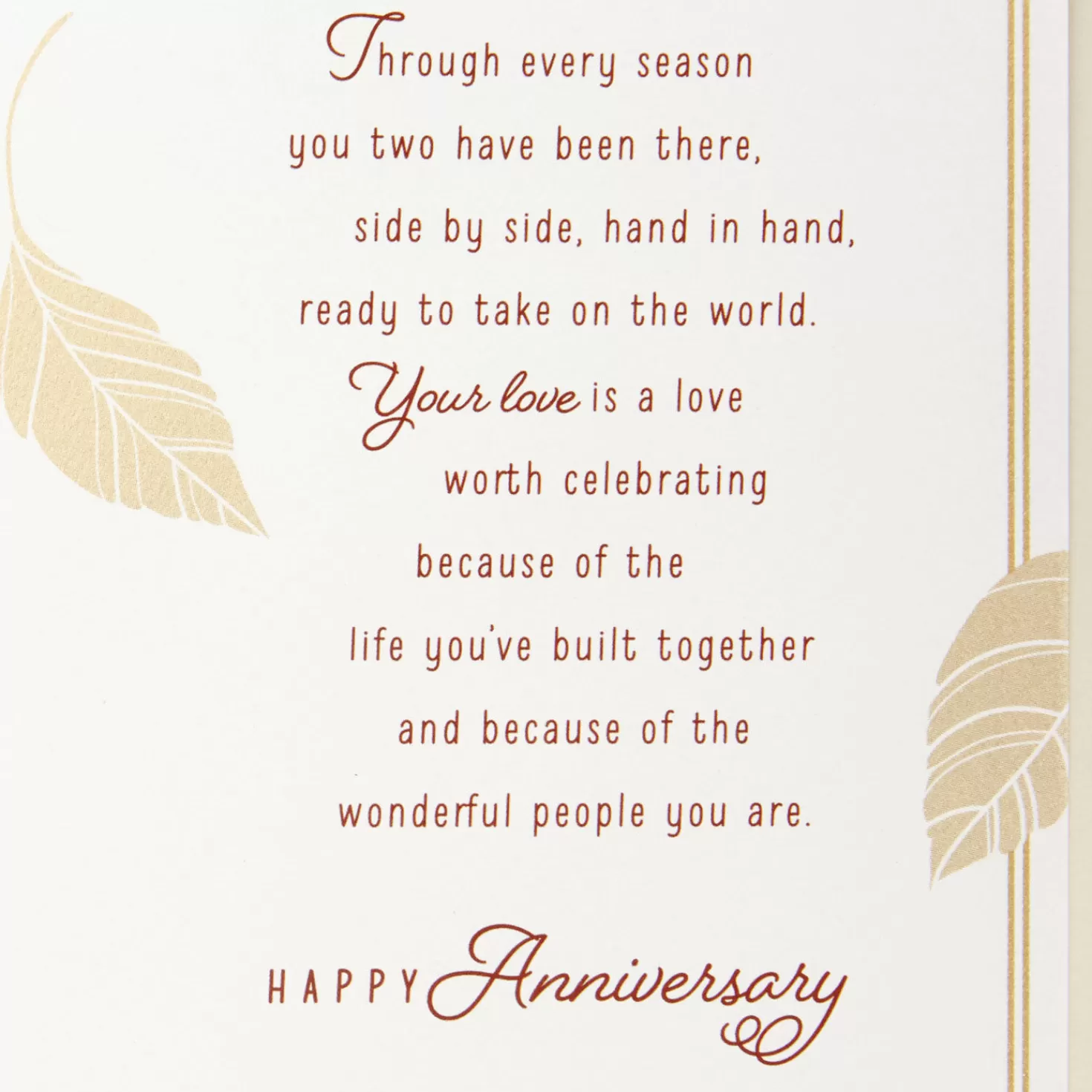 Anniversary>Hallmark Staying In Love Is Worth Celebrating Anniversary Card