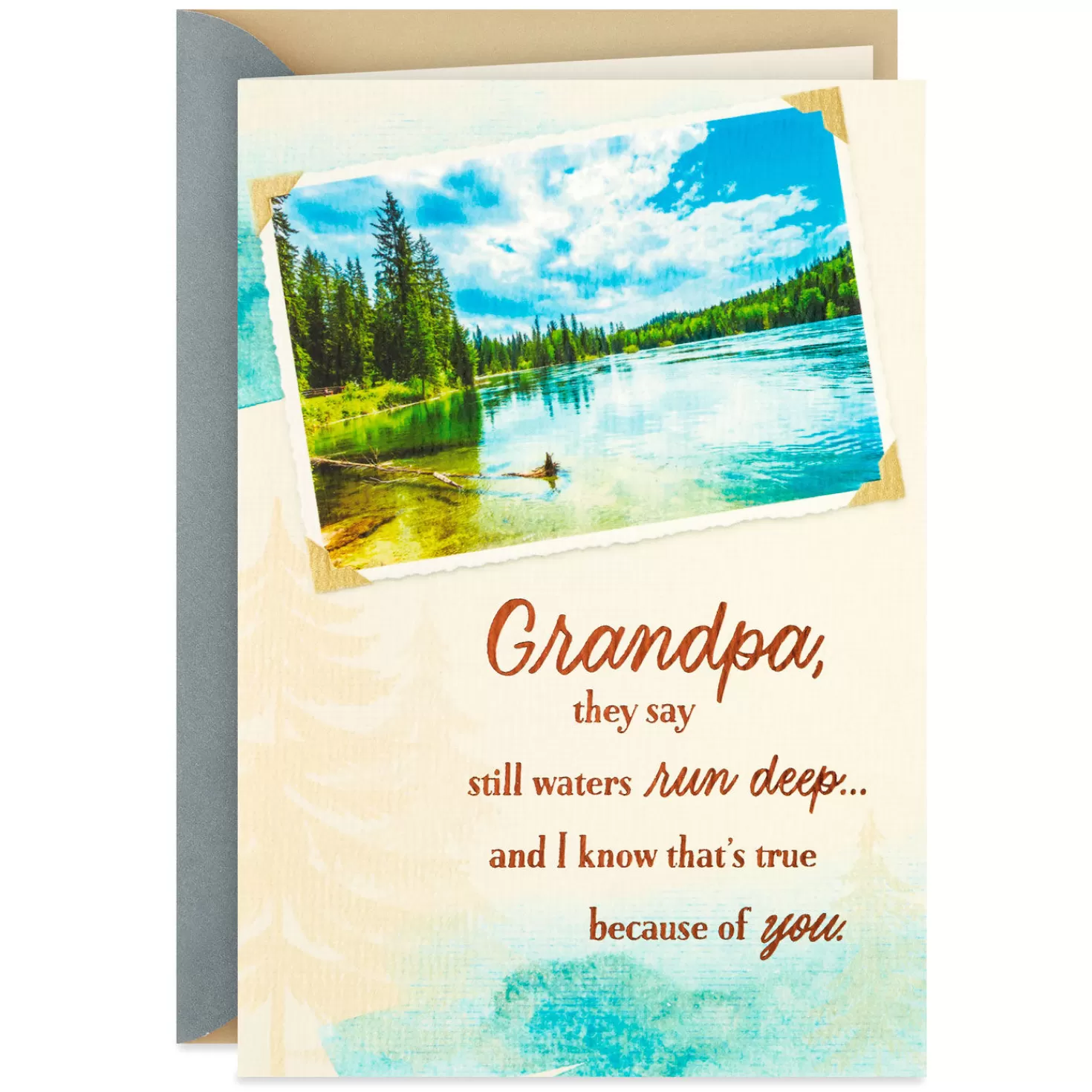 Birthday>Hallmark Still Waters Run Deep Birthday Card For Grandpa