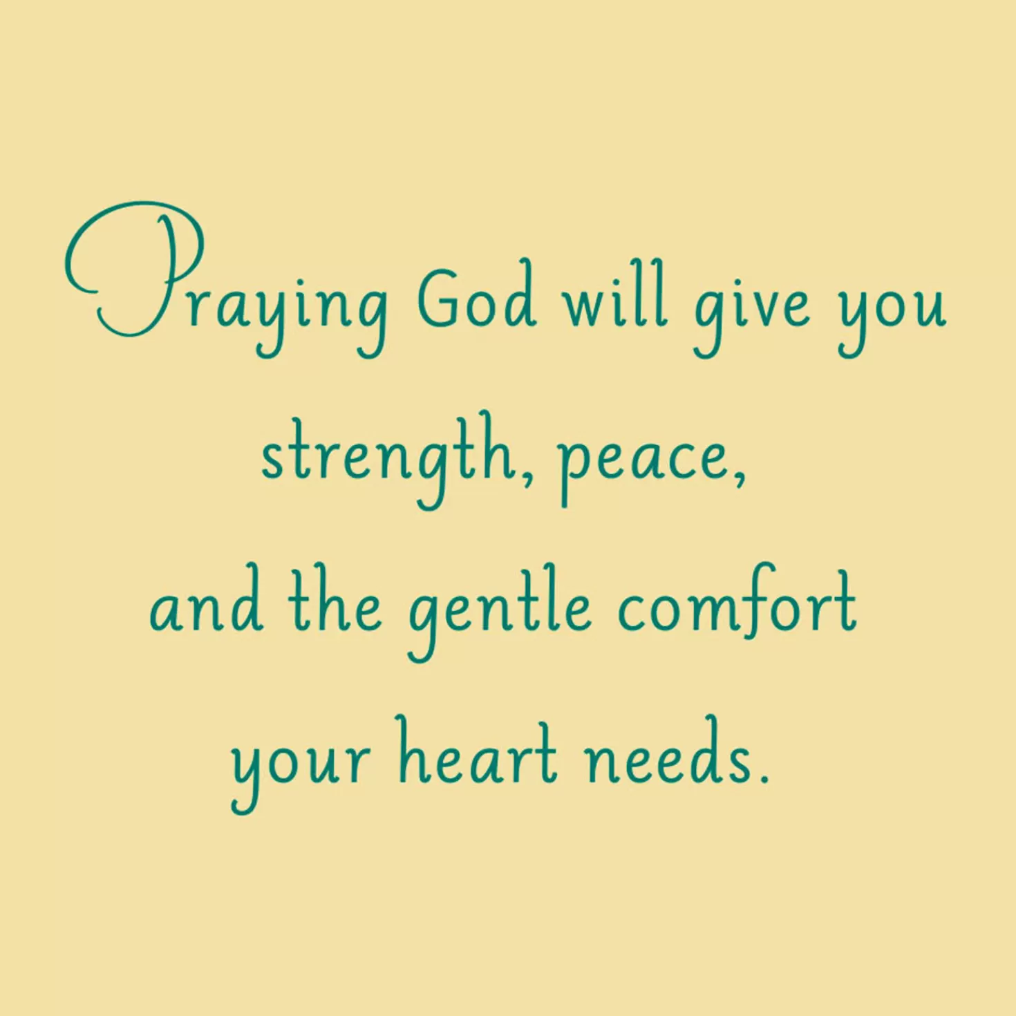 Sale Strength, Peace And Comfort Religious Sympathy Card Sympathy