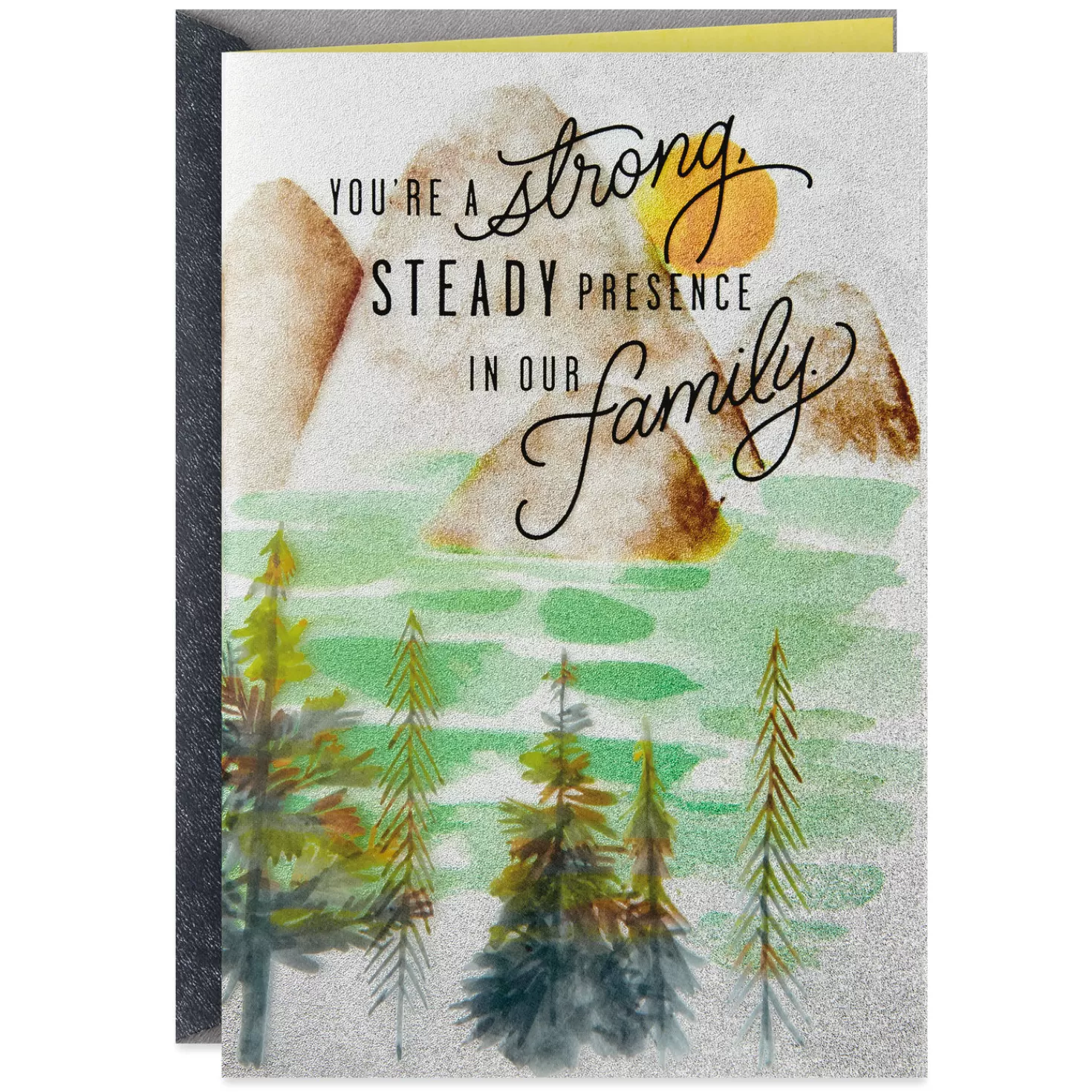 Birthday>Hallmark Strong, Steady Presence In Our Family Birthday Card For Him