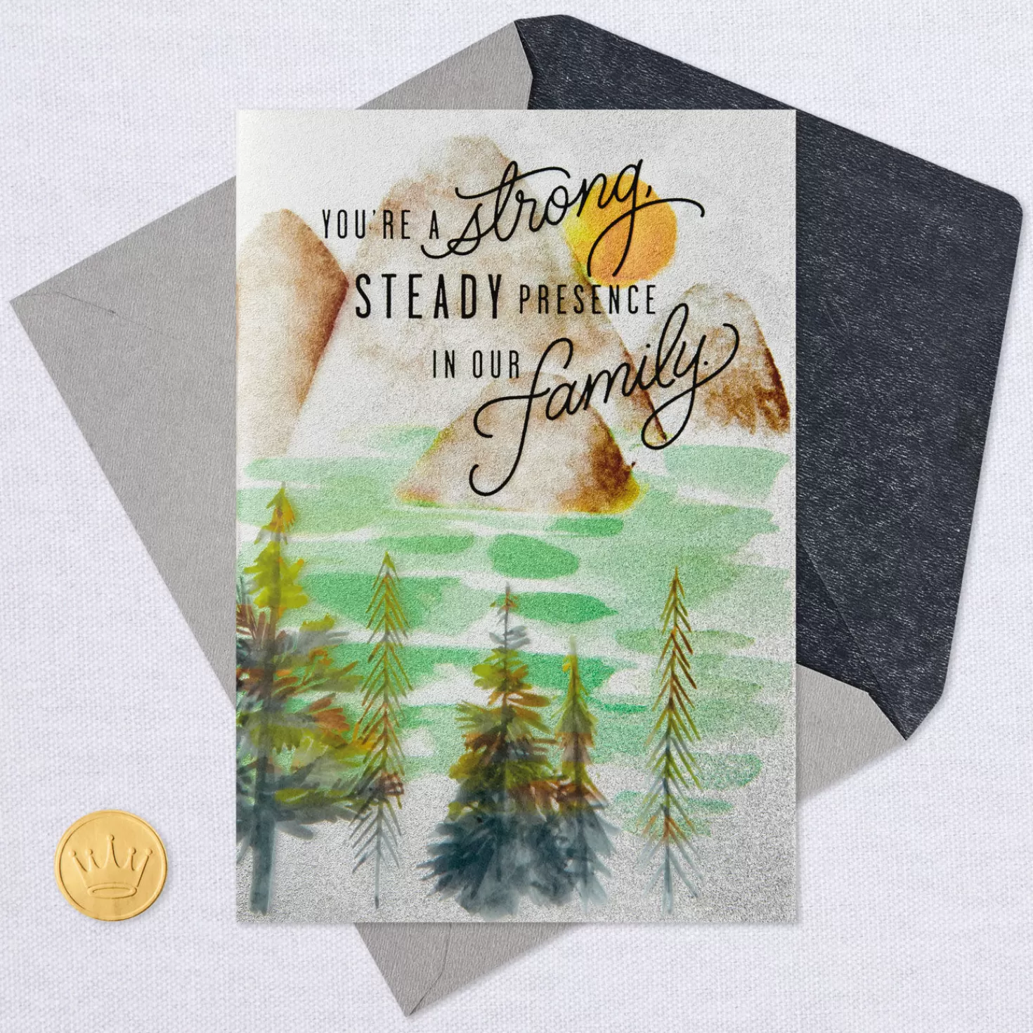 Birthday>Hallmark Strong, Steady Presence In Our Family Birthday Card For Him