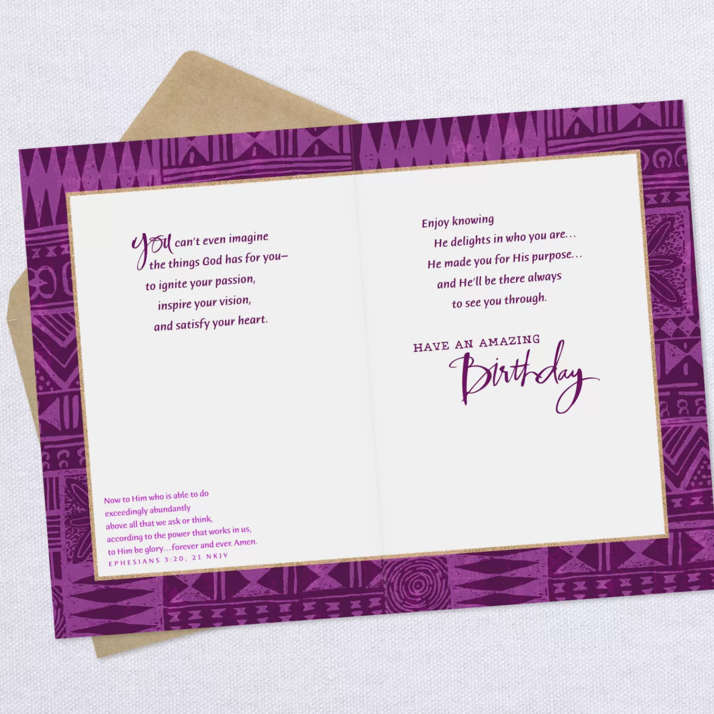 Birthday>Hallmark Succulents May The Lord Bless You Religious Birthday Card