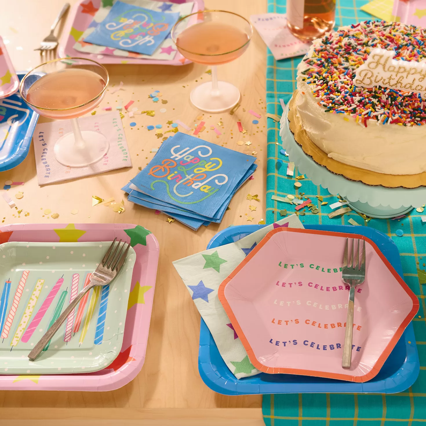 Birthday>Hallmark Sunny Cheer Birthday Party Essentials Set