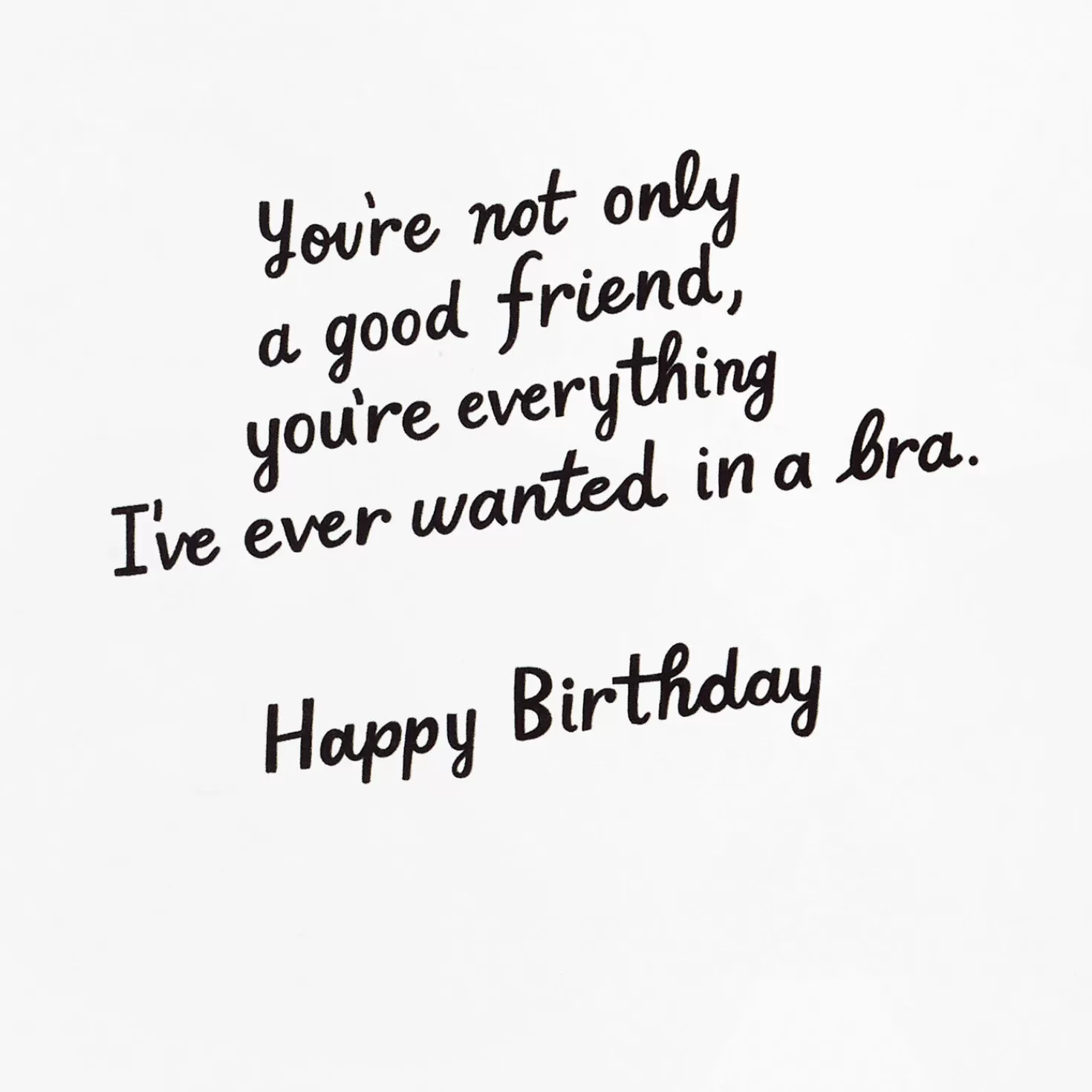 Birthday>Hallmark Supportive Like A Bra Funny Birthday Card For Friend