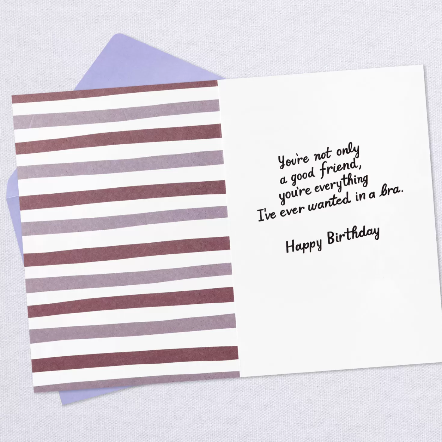 Birthday>Hallmark Supportive Like A Bra Funny Birthday Card For Friend