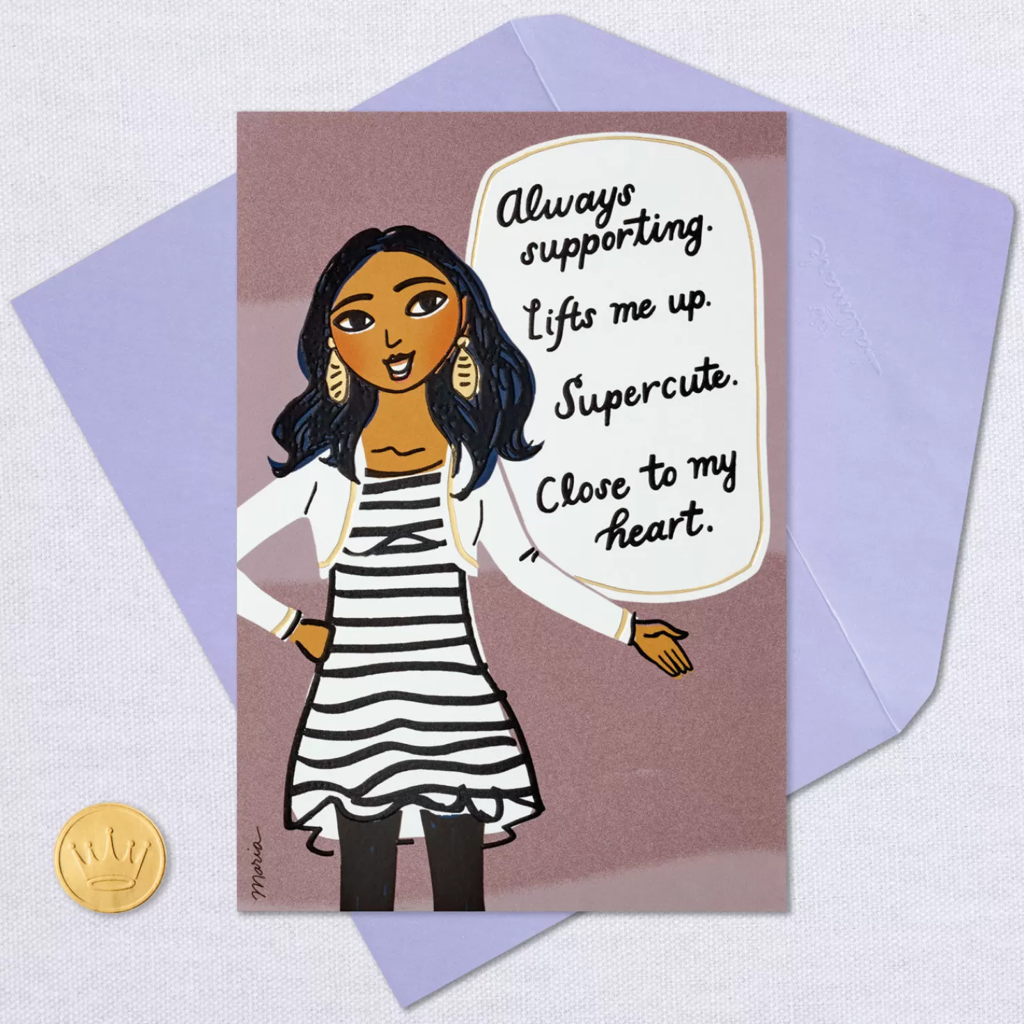 Birthday>Hallmark Supportive Like A Bra Funny Birthday Card For Friend