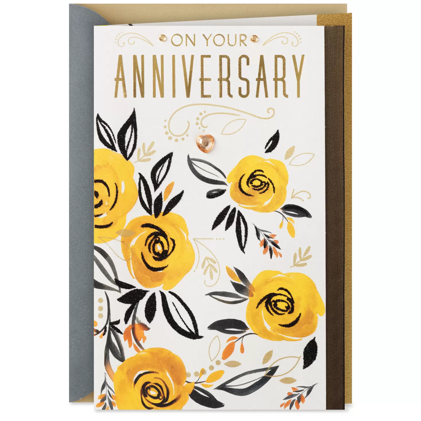 Anniversary>Hallmark Surrounded By Loving Wishes Anniversary Card For Couple