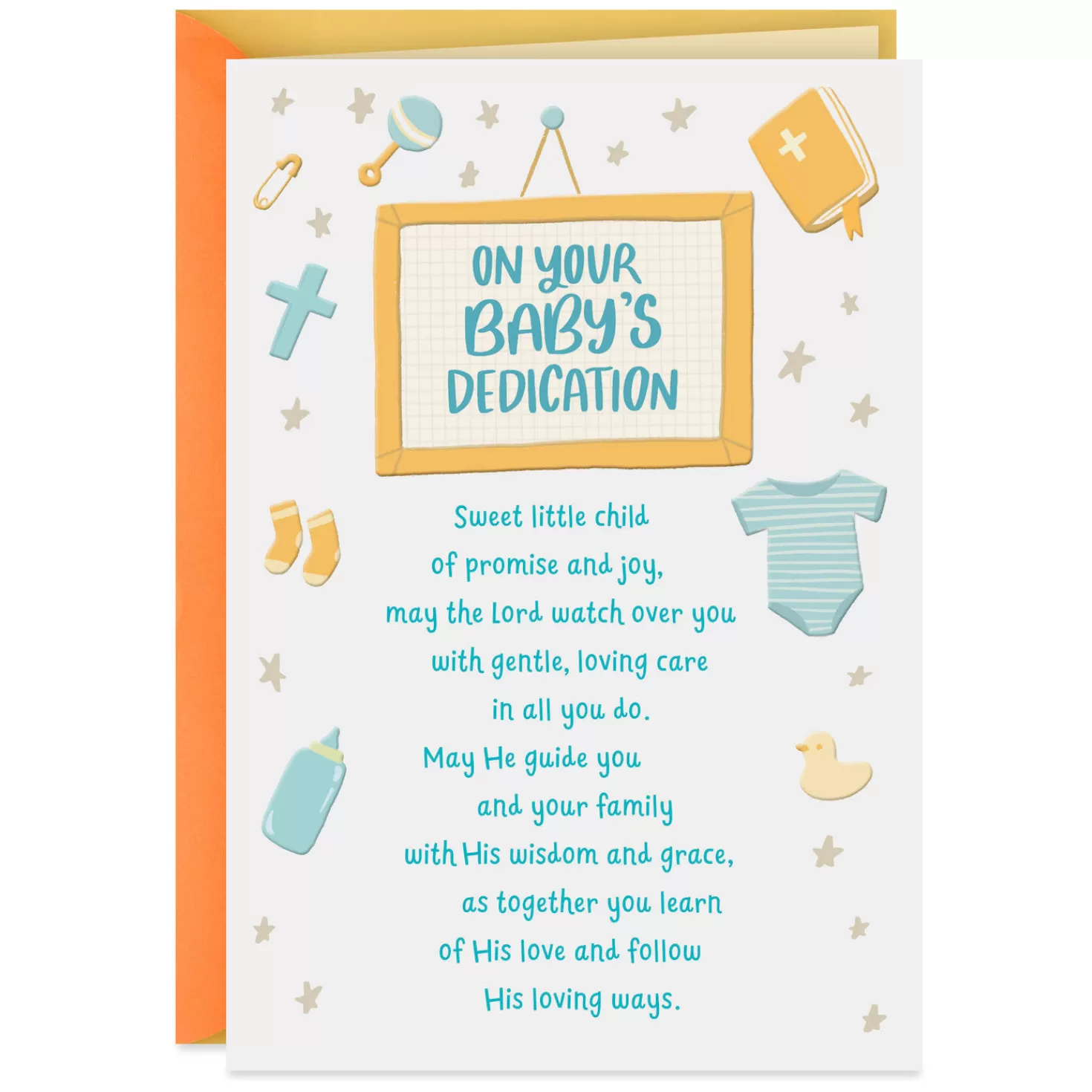 Best Sweet Child Religious Baby Dedication Card Baby