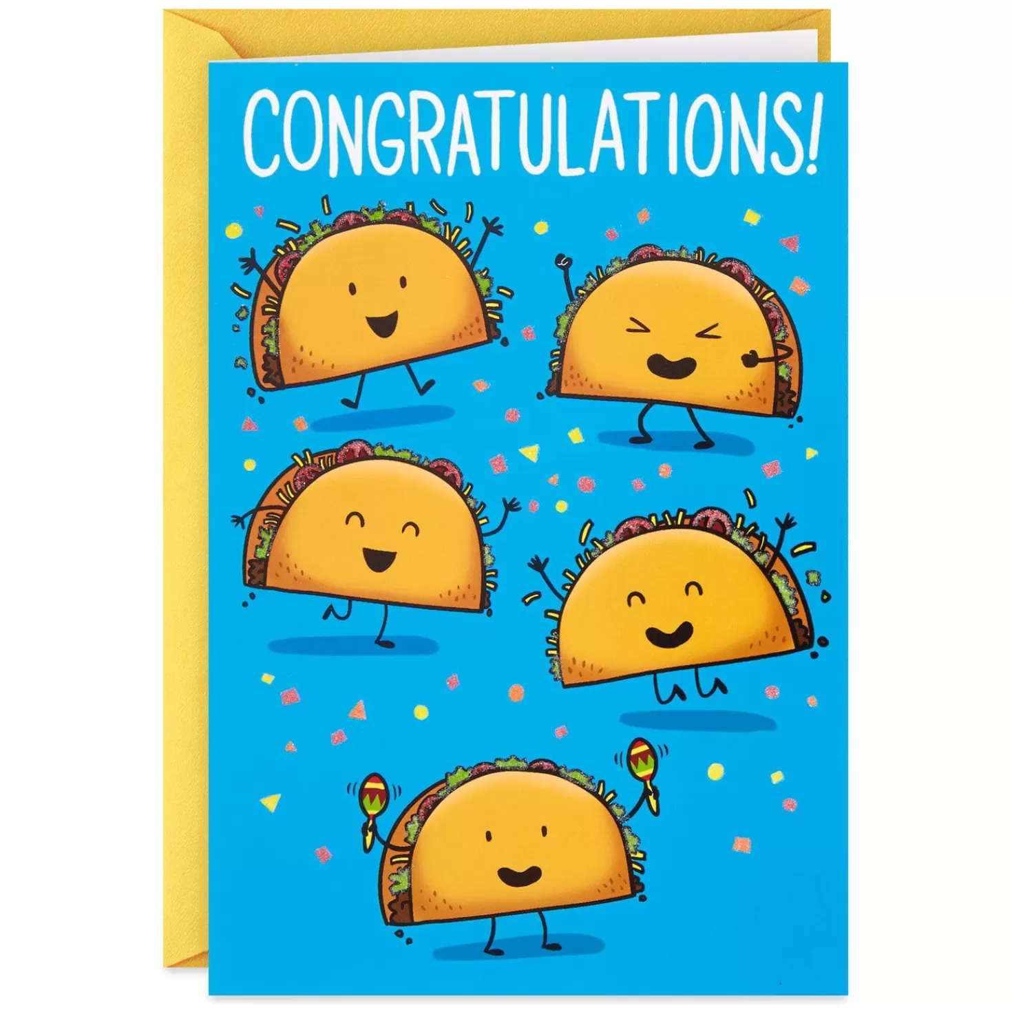 Cheap Taco 'Bout A Celebration Punny Congratulations Card Congratulations