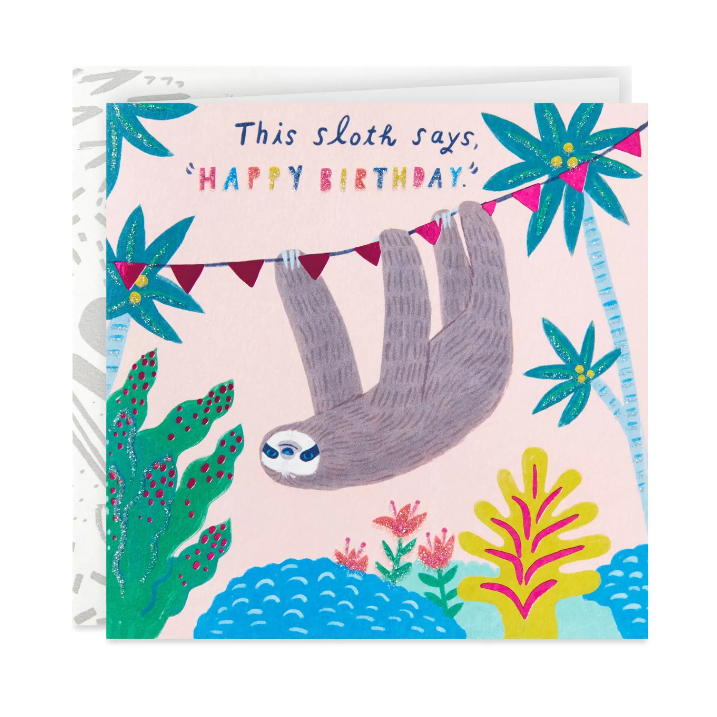 Birthday>Hallmark Talking Sloth Funny Birthday Card