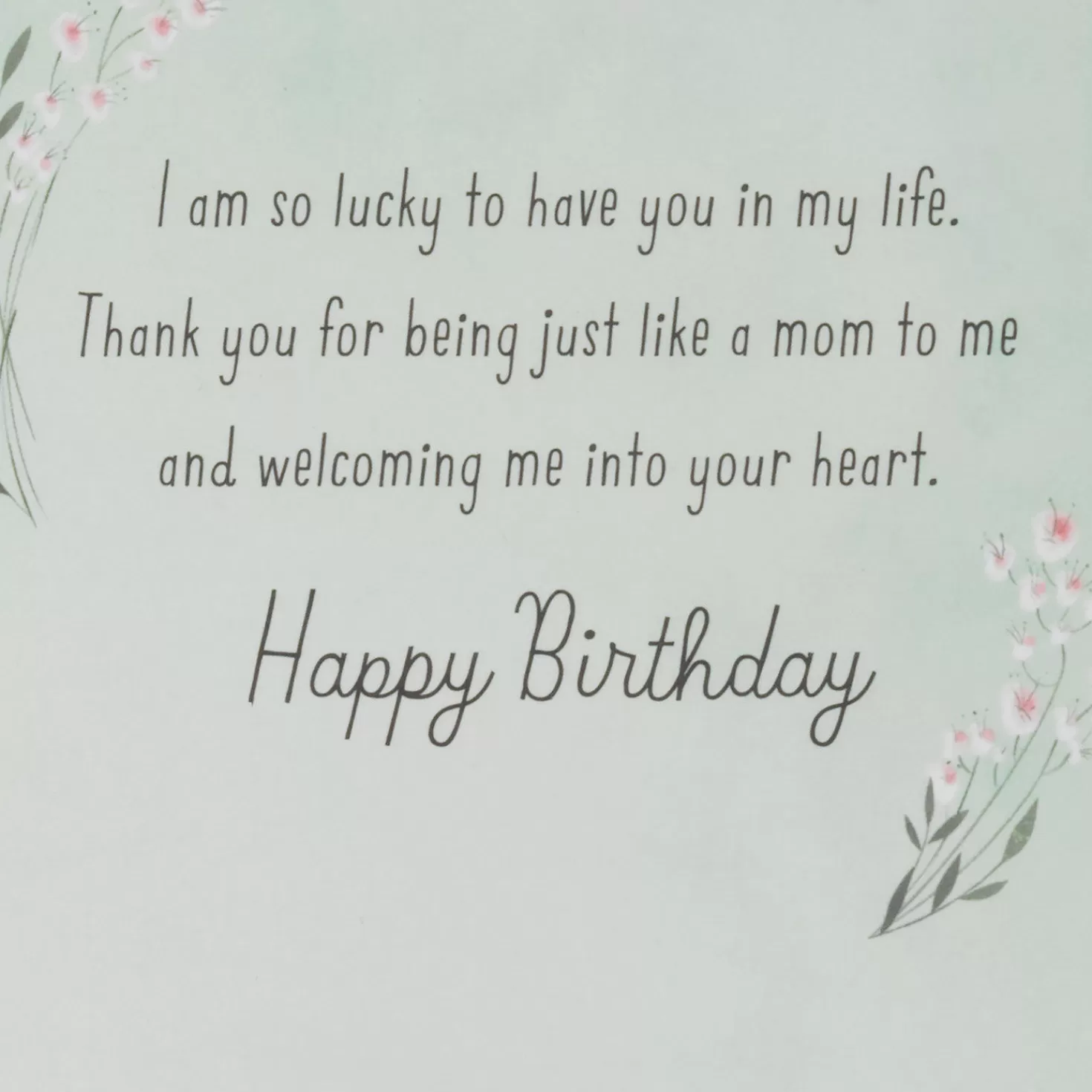 Birthday>Hallmark Thank You For Being Like A Mom To Me Birthday Card
