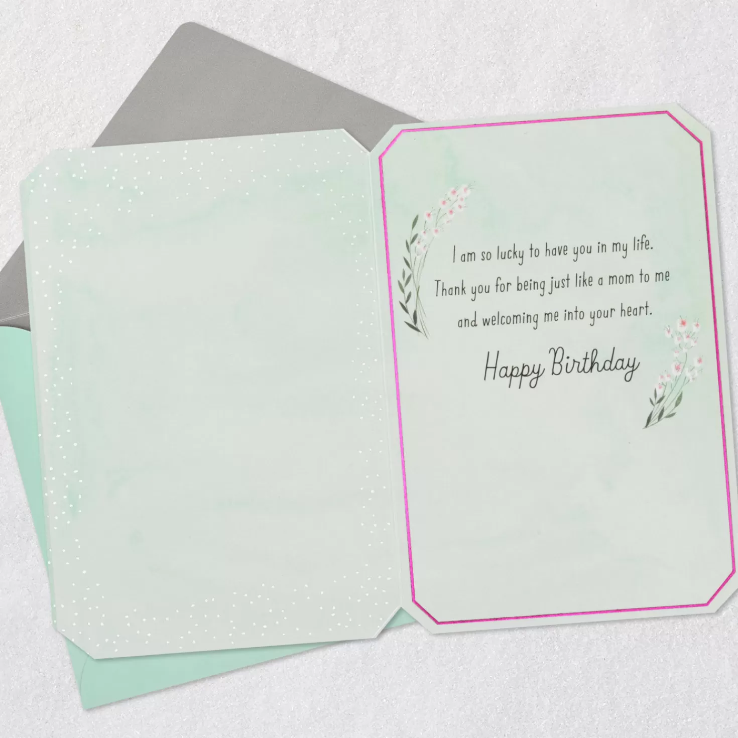 Birthday>Hallmark Thank You For Being Like A Mom To Me Birthday Card