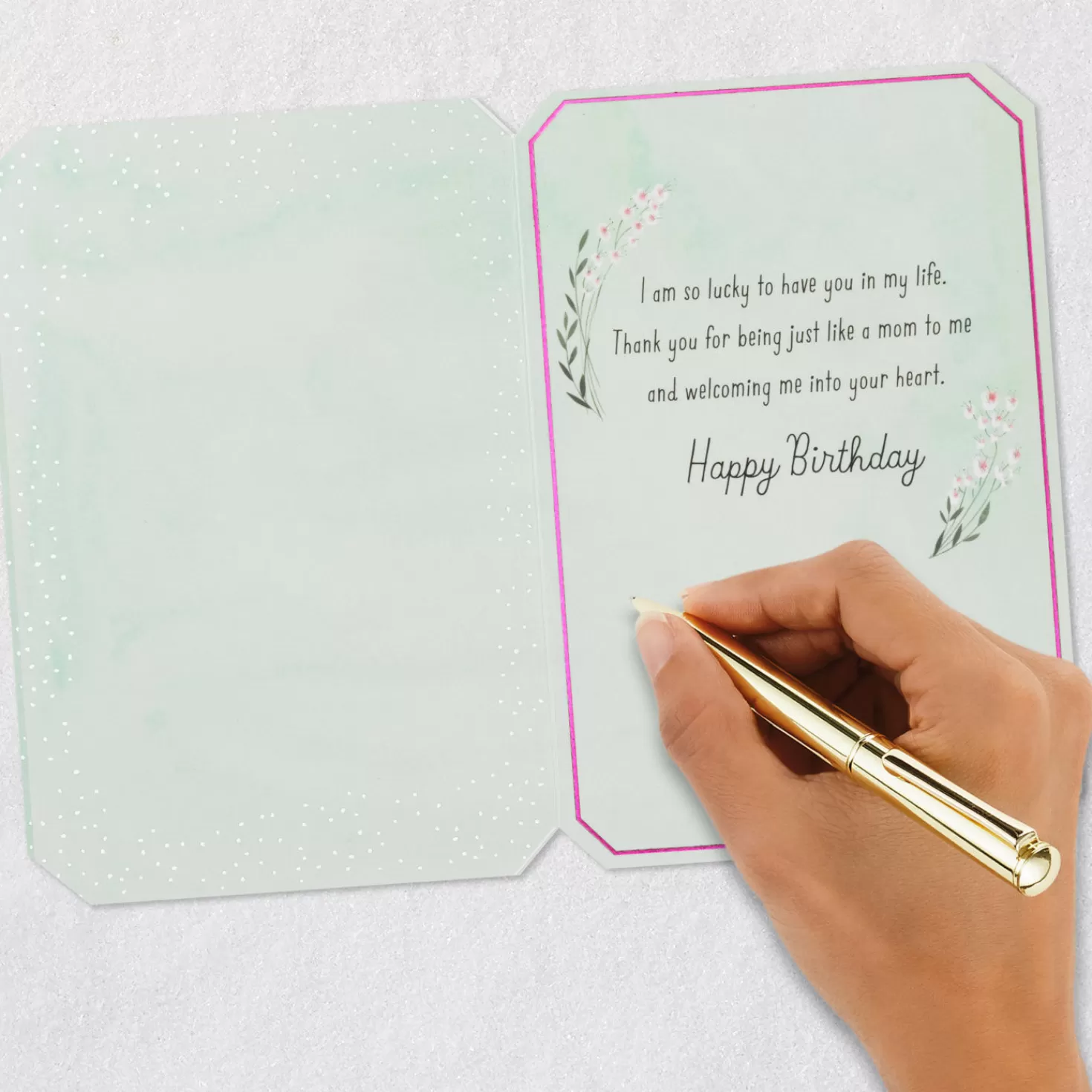 Birthday>Hallmark Thank You For Being Like A Mom To Me Birthday Card