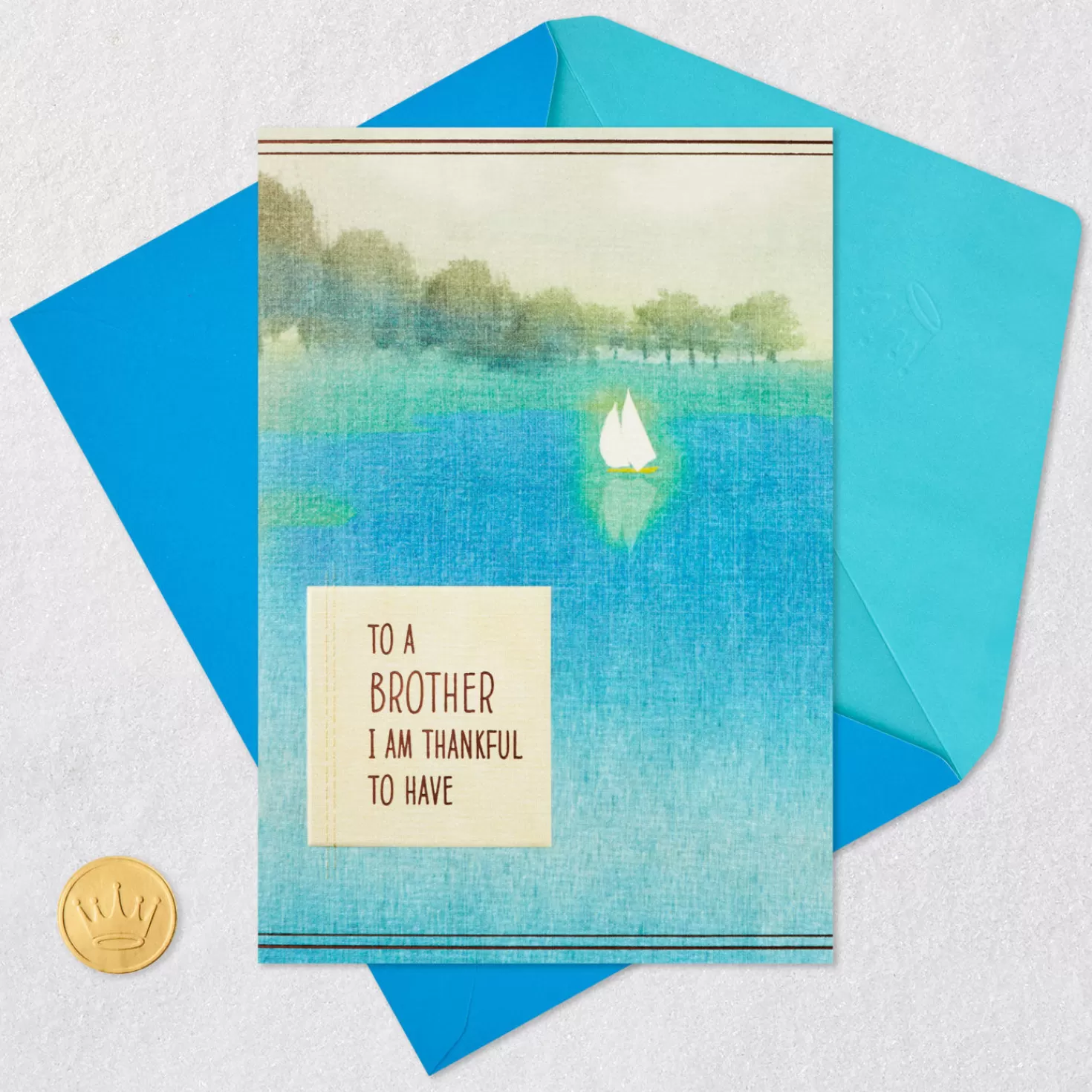 Birthday>Hallmark Thankful For You Birthday Card For Brother From Sister