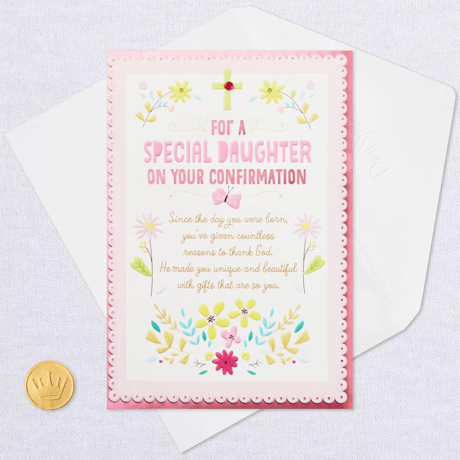 Store Thanking God For You Religious Confirmation Card For Daughter Confirmation