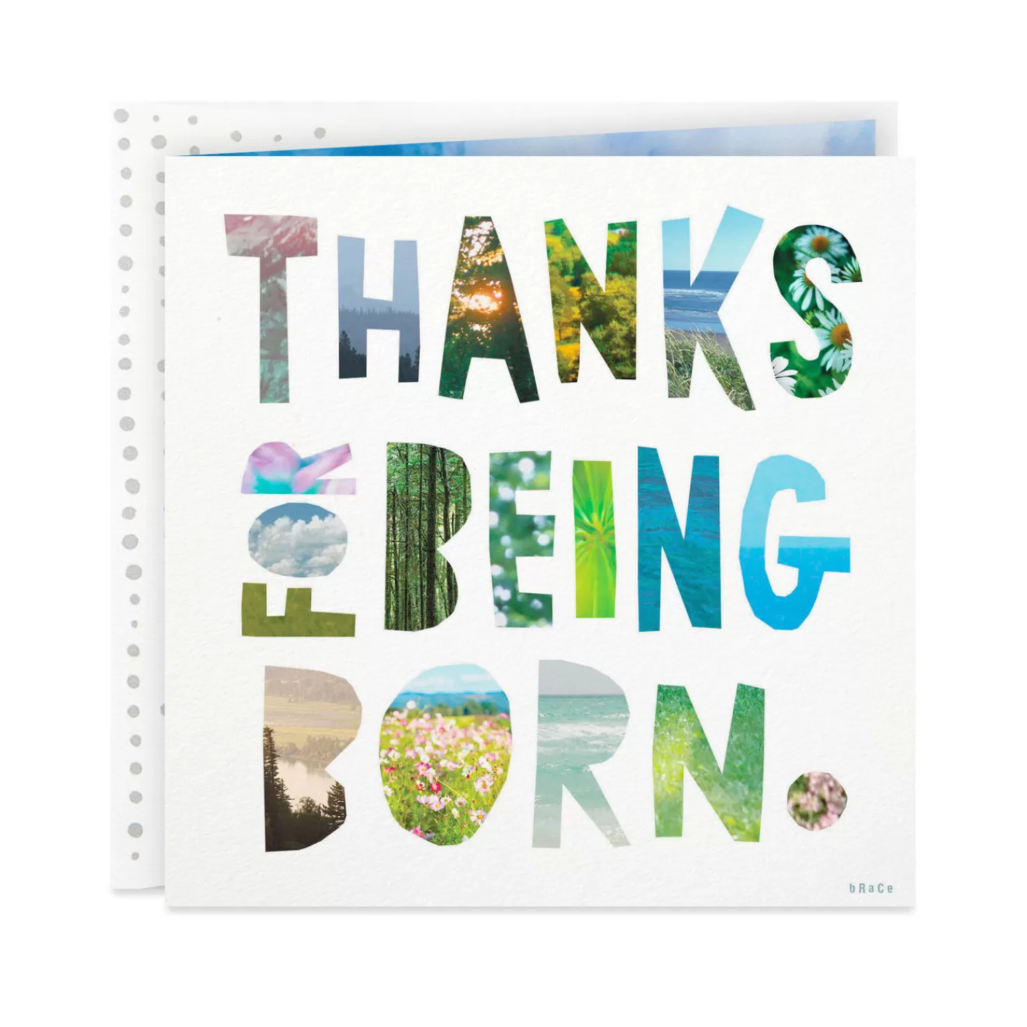 Cheap Thanks For Being Born Card Encouragement