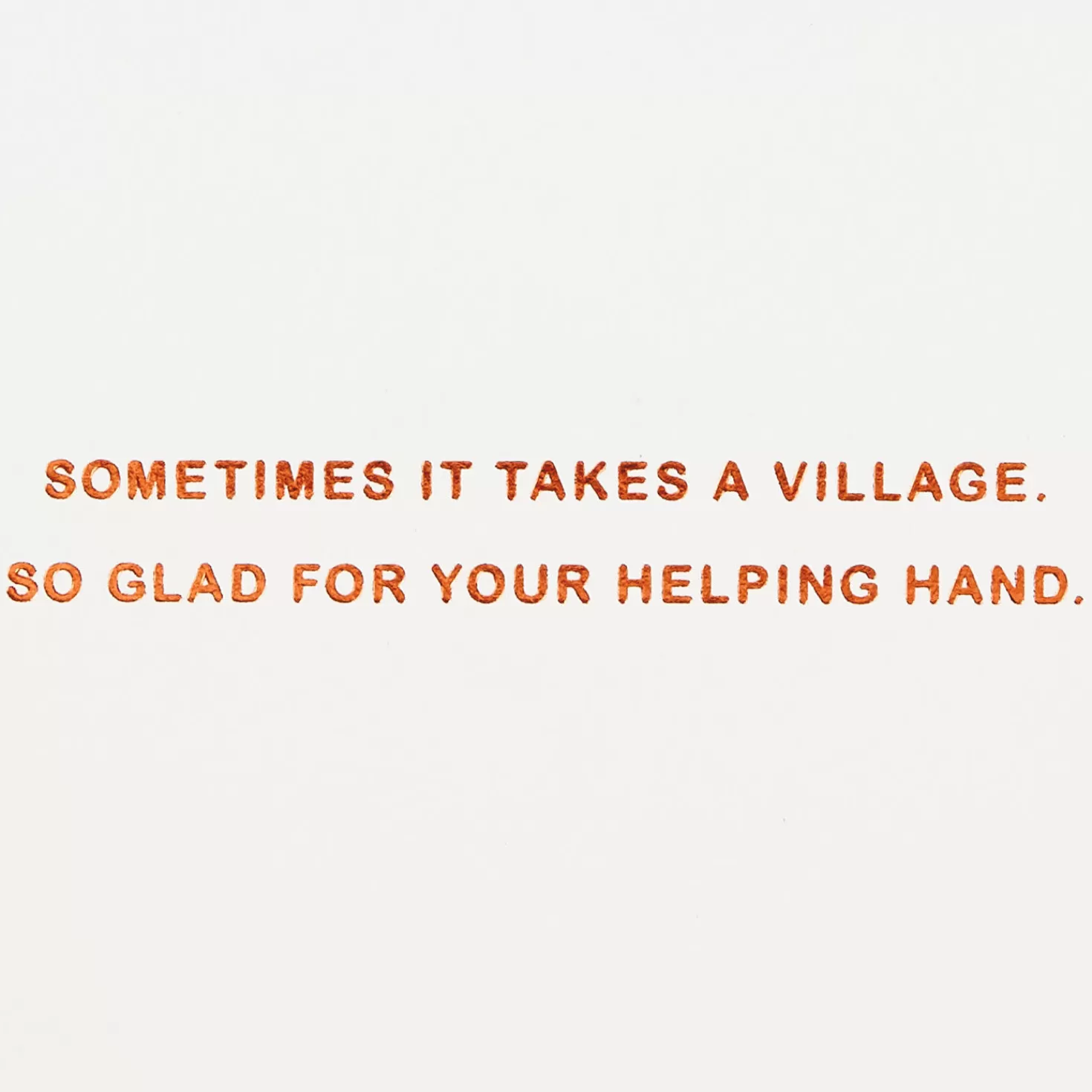 New Thanks For The Helping Hand Balloons Thank-You Card Thank You