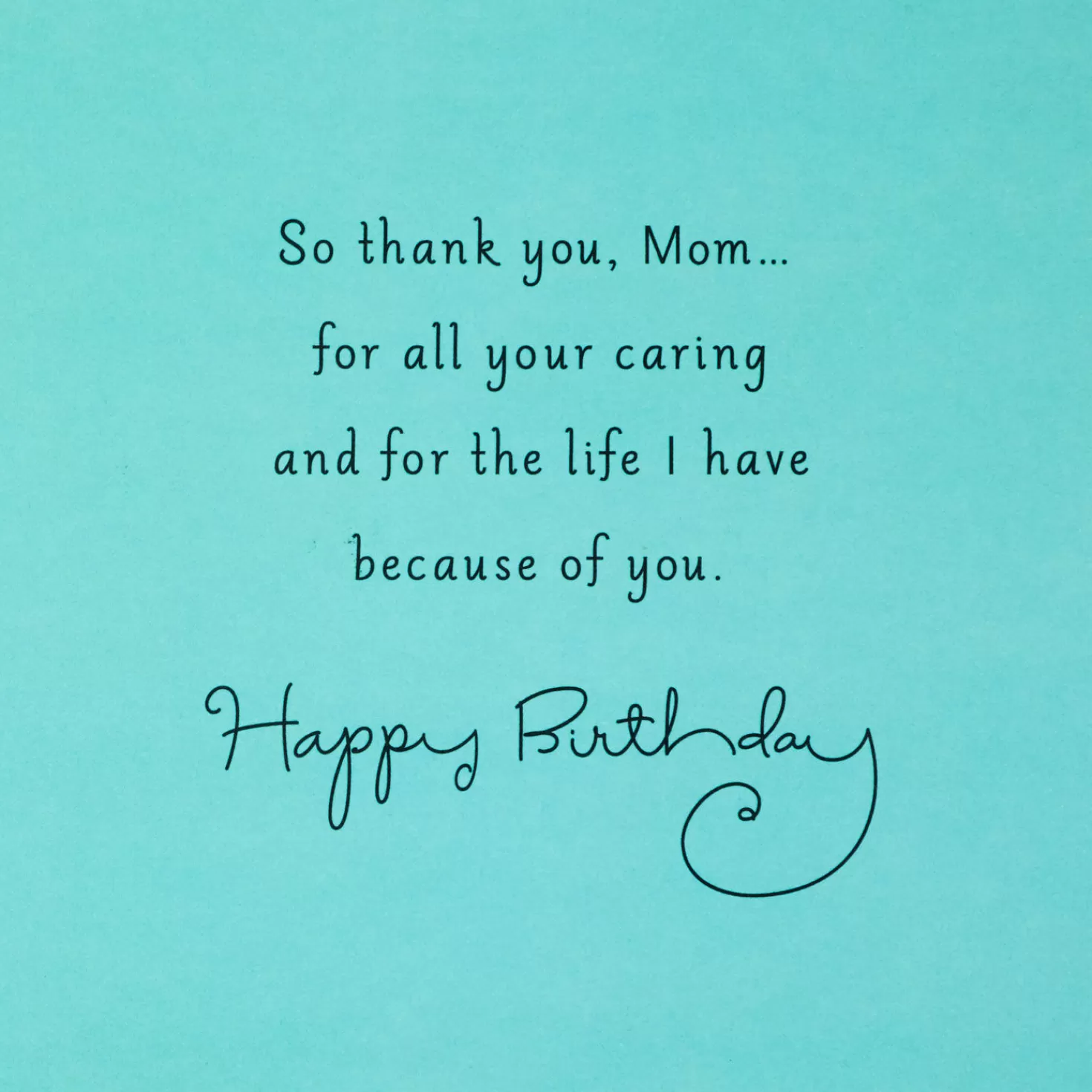 Birthday>Hallmark Thanks For Your Love And Caring Birthday Card For Mom