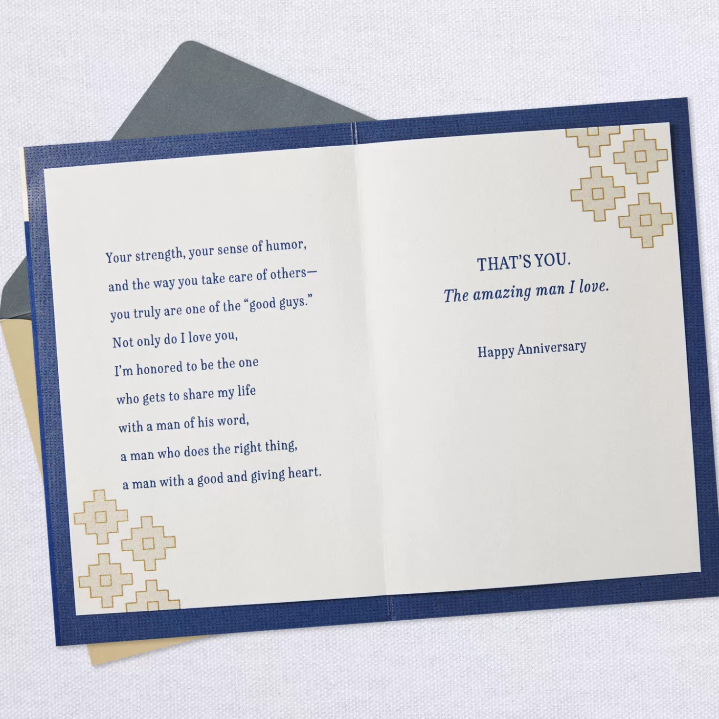 Anniversary>Hallmark The Amazing Man I Love Anniversary Card For Husband