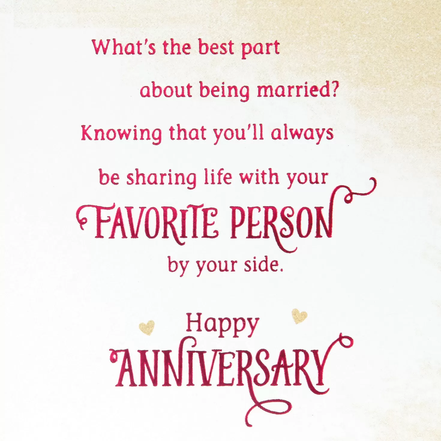 Anniversary>Hallmark The Best Part About Being Married Anniversary Card