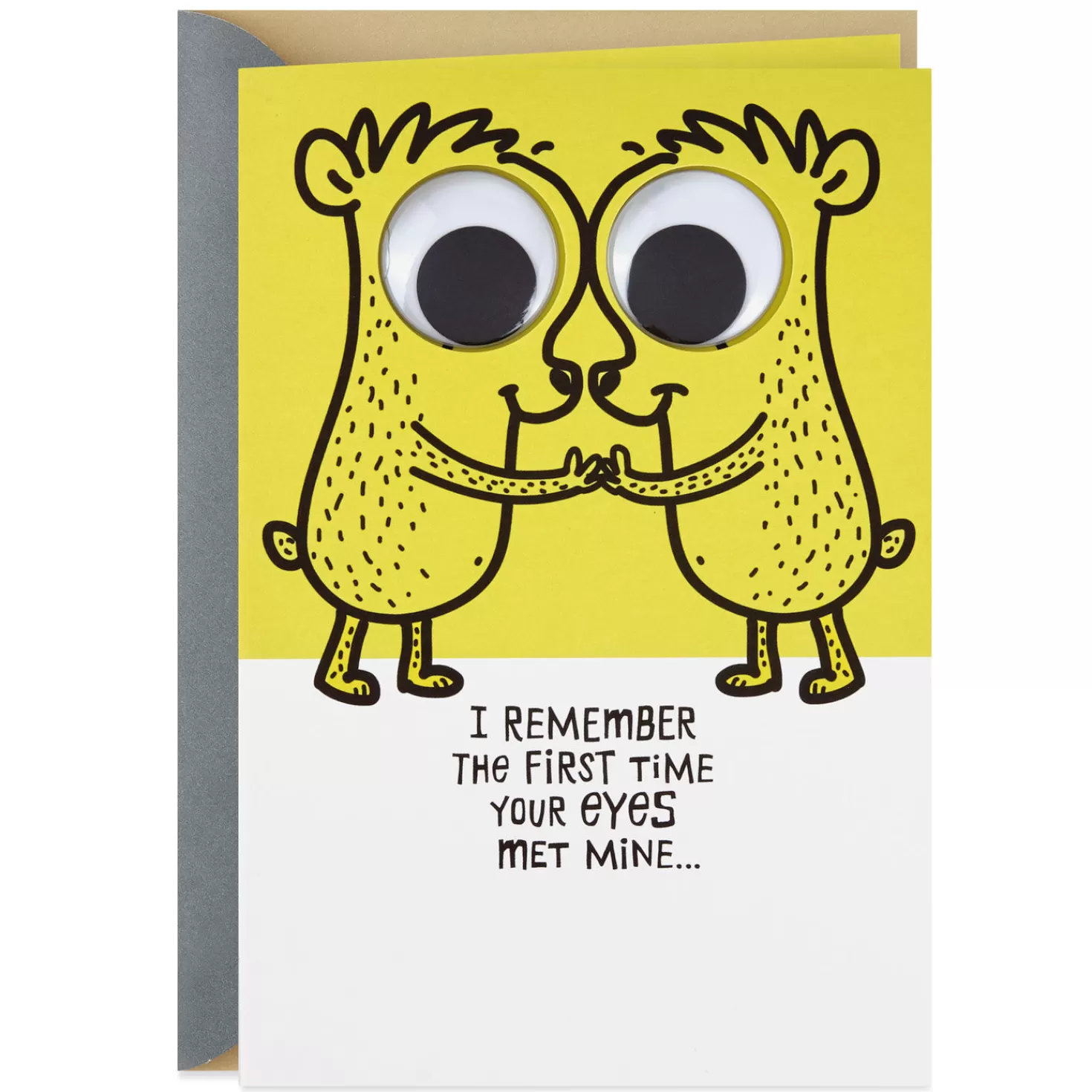Anniversary>Hallmark The First Time Our Eyes Met Googly-Eyes Funny Anniversary Card
