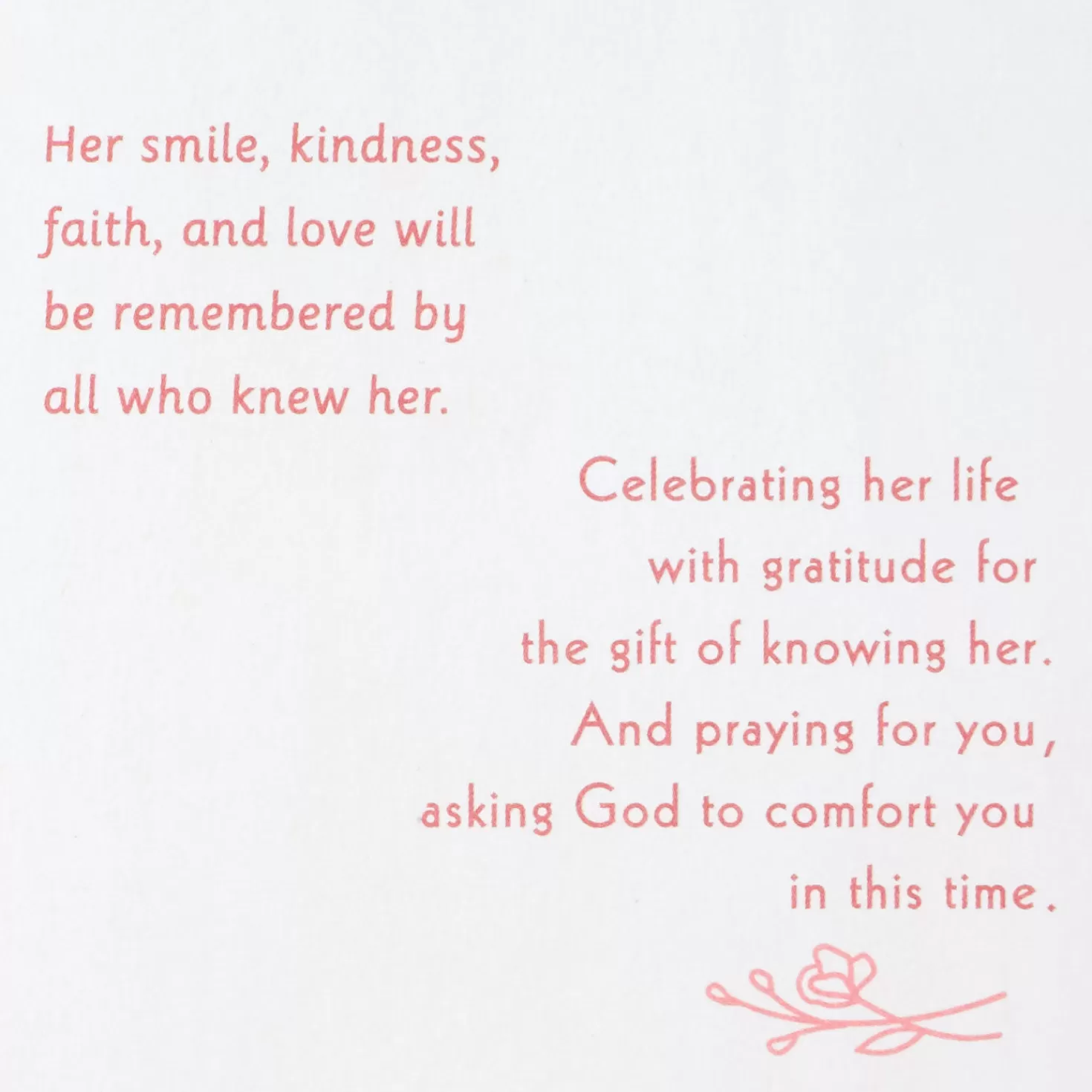 Clearance The Gift Of Knowing Her Religious Sympathy Card For Loss Of Wife Sympathy