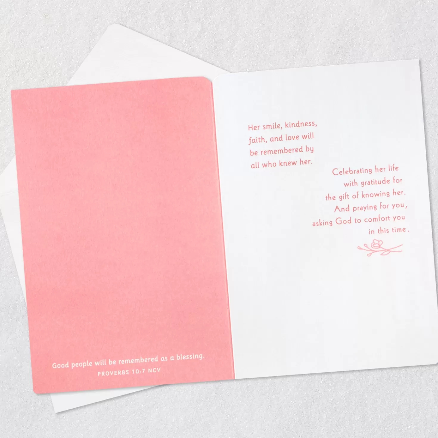 Clearance The Gift Of Knowing Her Religious Sympathy Card For Loss Of Wife Sympathy