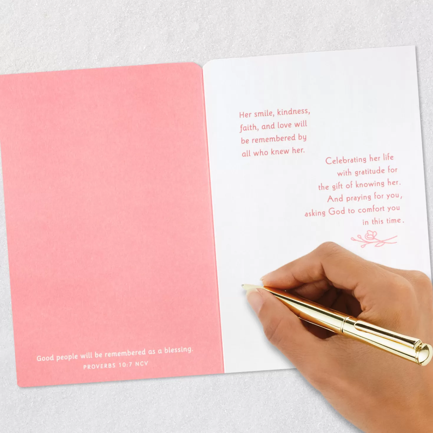 Clearance The Gift Of Knowing Her Religious Sympathy Card For Loss Of Wife Sympathy
