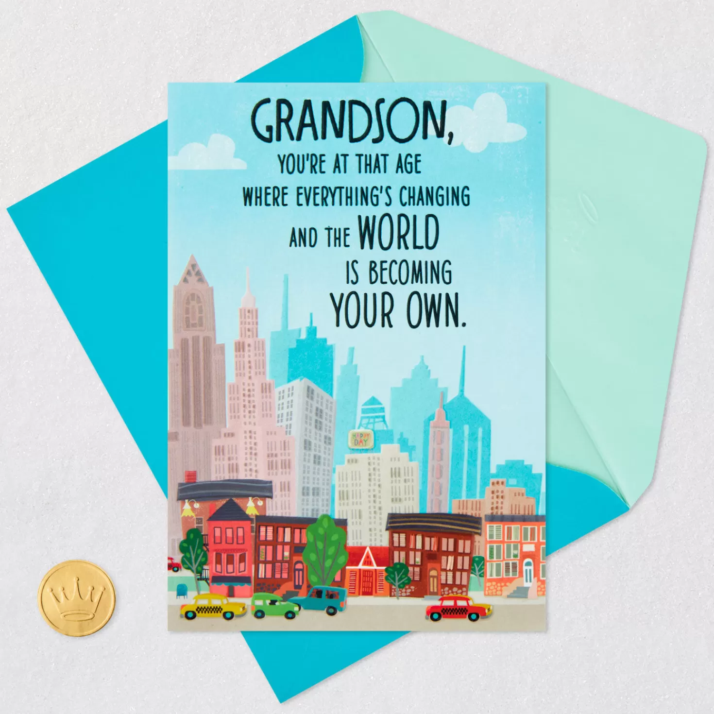 Birthday>Hallmark The Good Man You'Re Becoming Birthday Card For Grandson