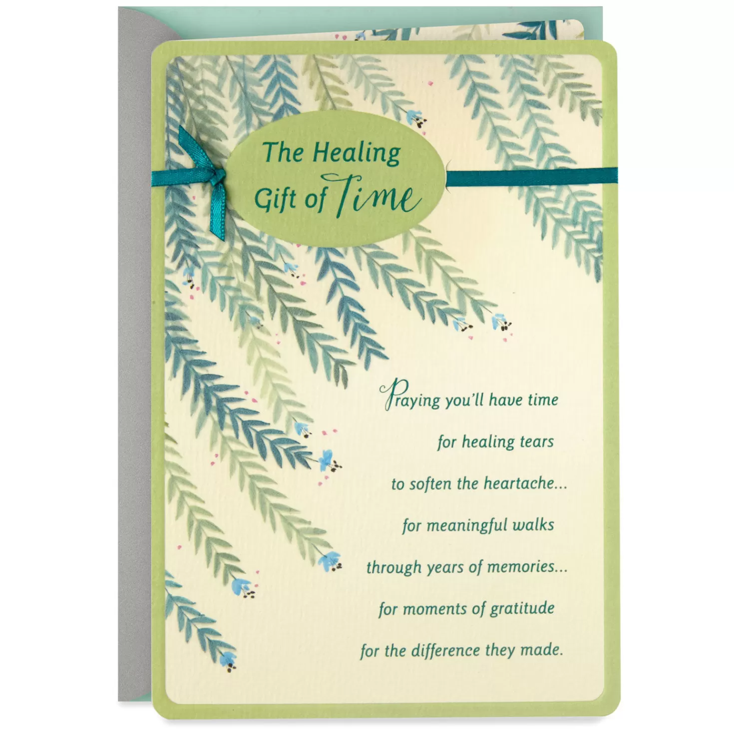 New The Healing Gift Of Time Religious Sympathy Card Sympathy