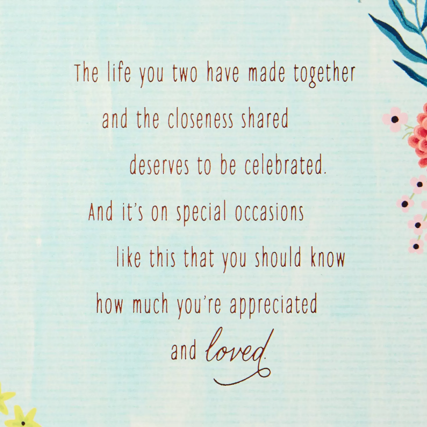 Anniversary>Hallmark The Life You Have Shared Anniversary Card For Parents