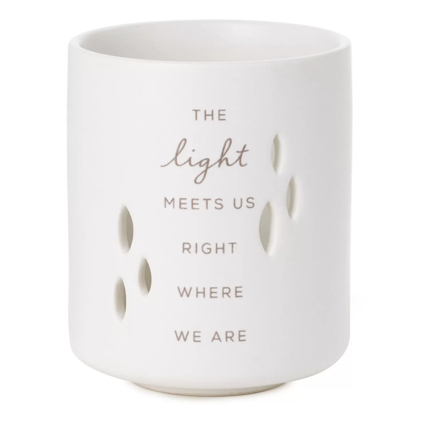 Discount The Light Meets Us Candle Holder Sympathy