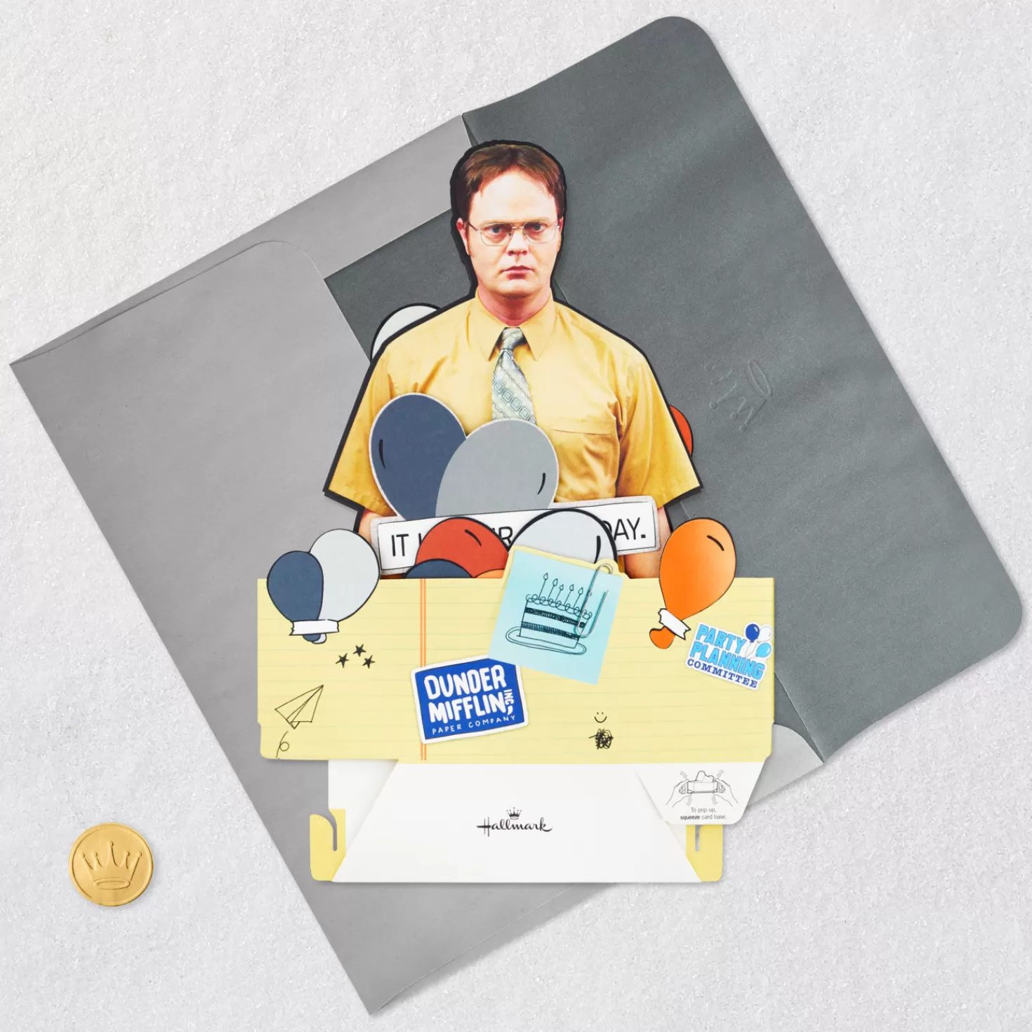 Birthday>Hallmark The Office Dwight Schrute It's A Fact 3D Pop-Up Birthday Card