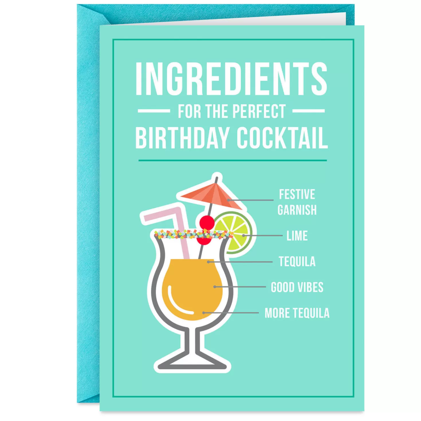 Birthday>Hallmark The Perfect Cocktail Funny Birthday Card