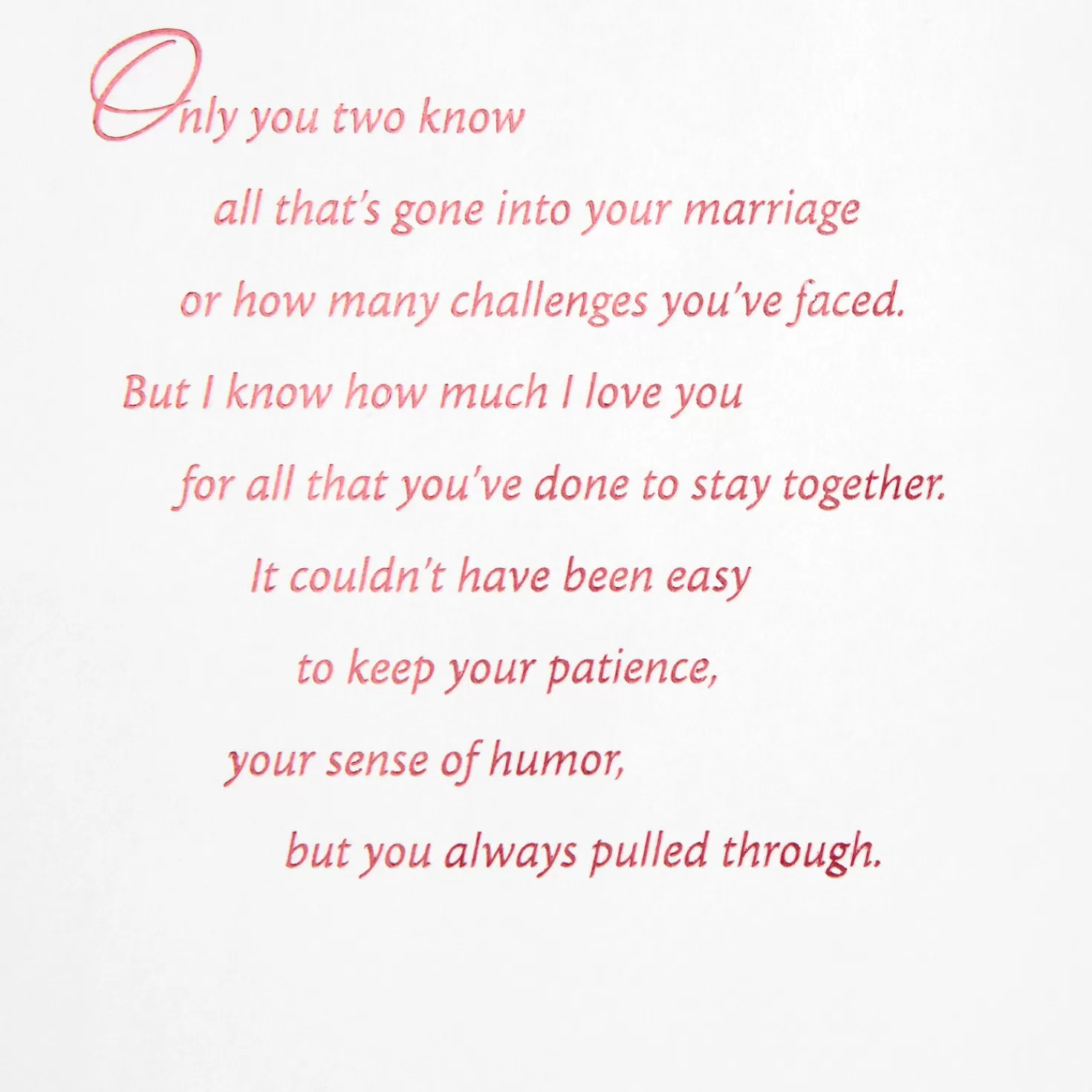 Anniversary>Hallmark The Power Of Commitment Anniversary Card For Parents
