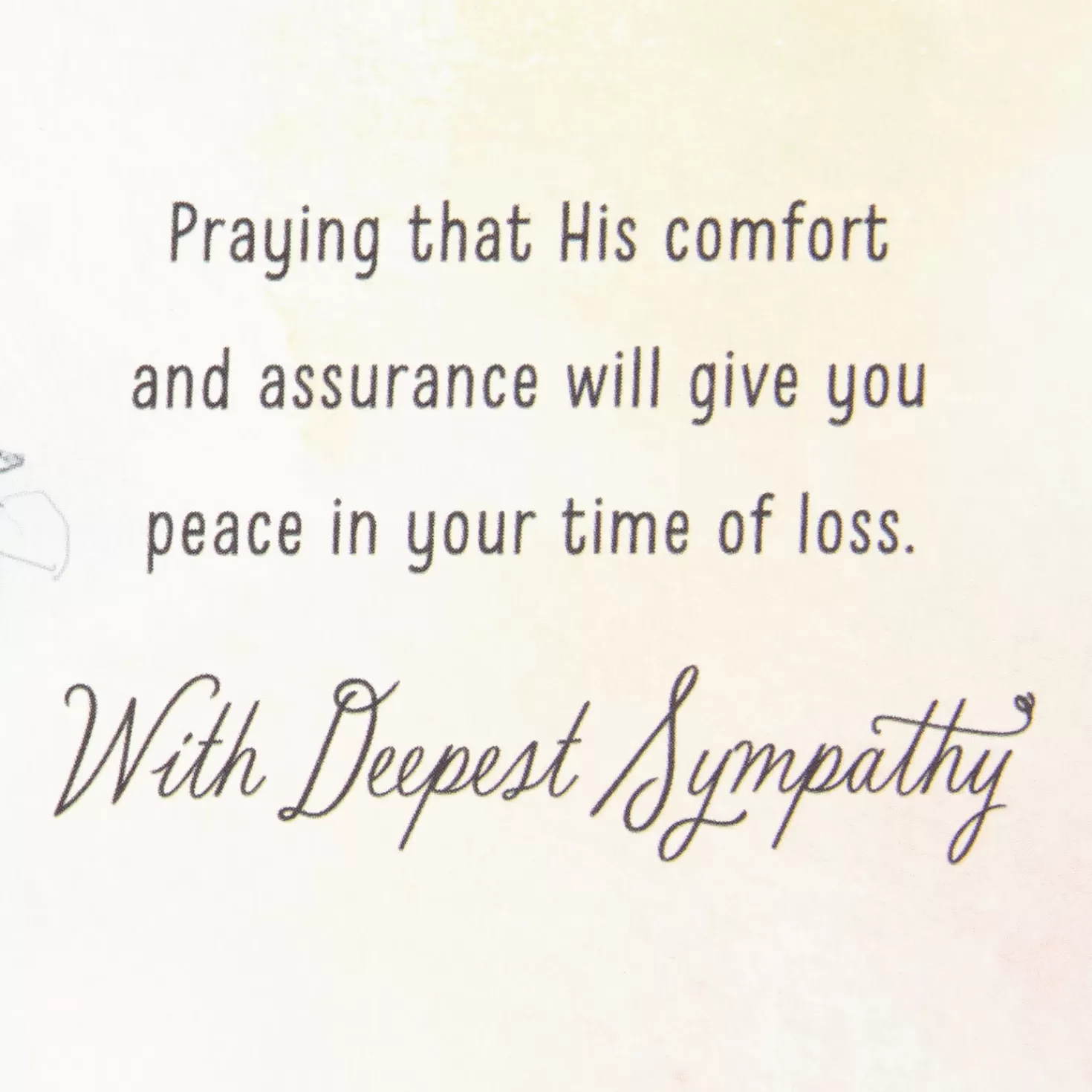Fashion The Tender Grace Of Christ Religious Sympathy Card Sympathy