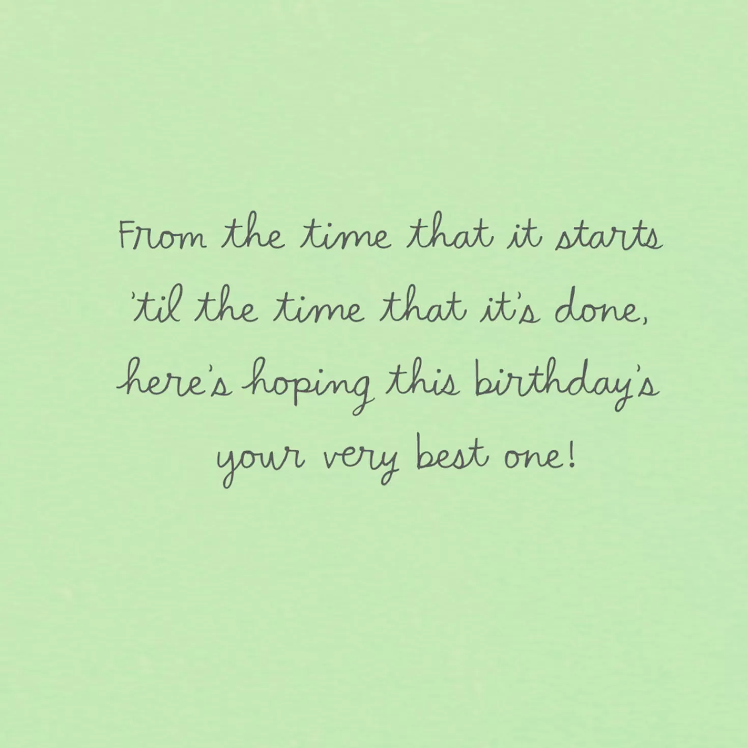 Birthday>Hallmark The Very Best One Birthday Card