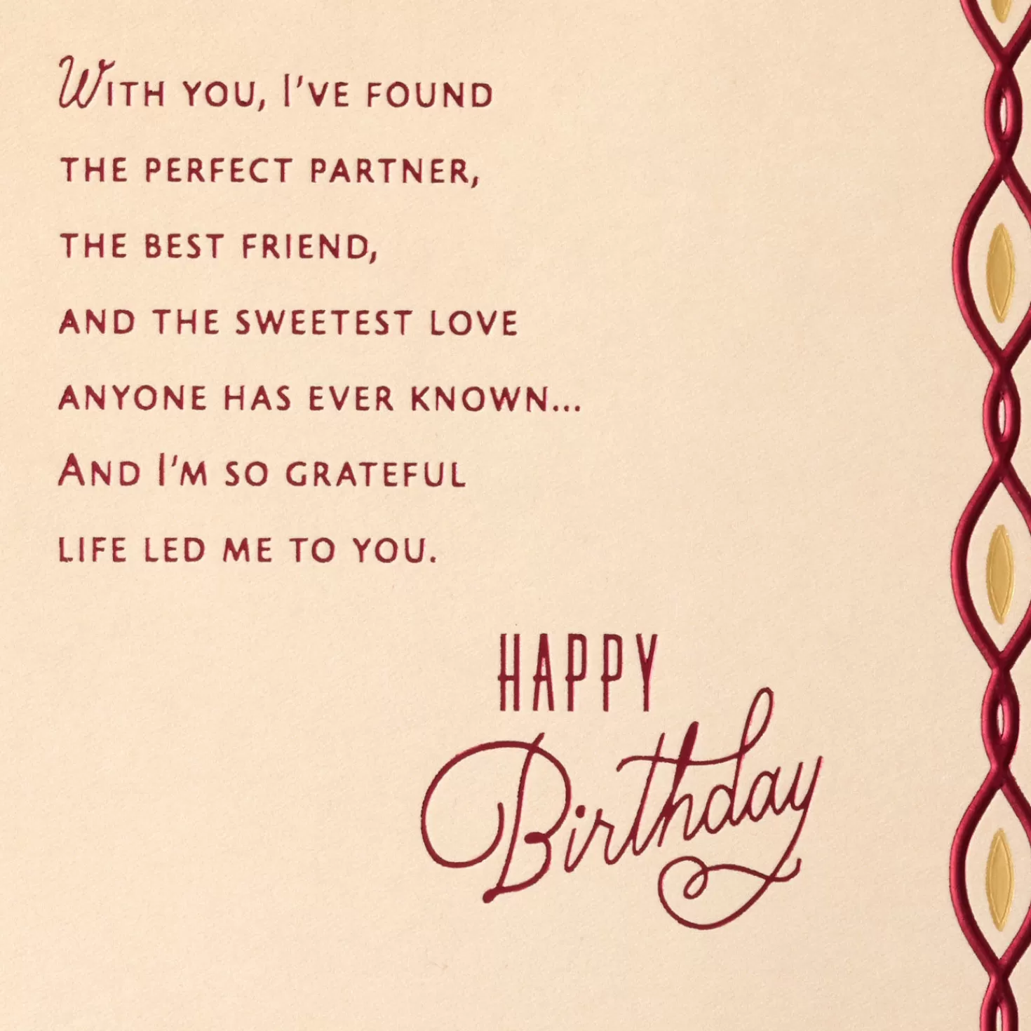 Birthday>Hallmark The Wonderful Man I Love Birthday Card