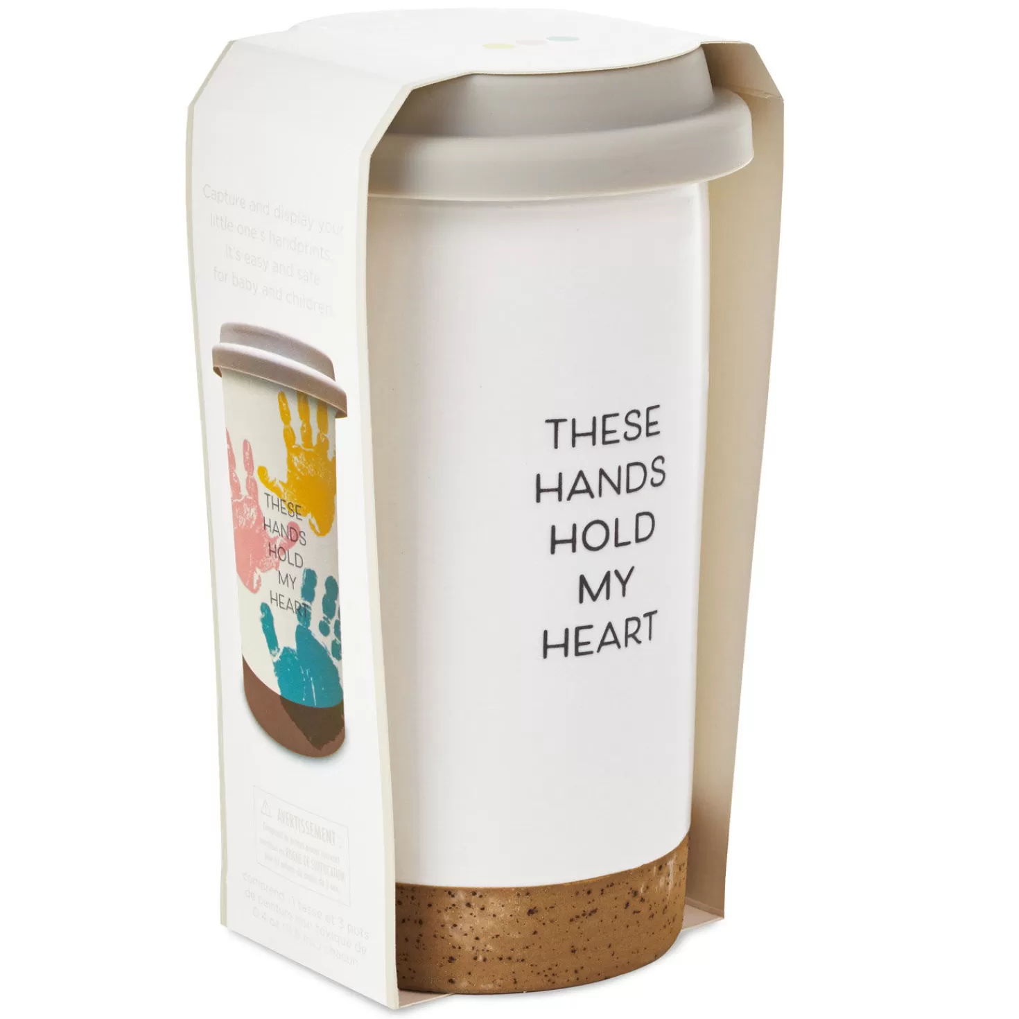 Cheap These Hands Hold My Heart Ceramic Travel Mug, 12.5 Oz. Baby