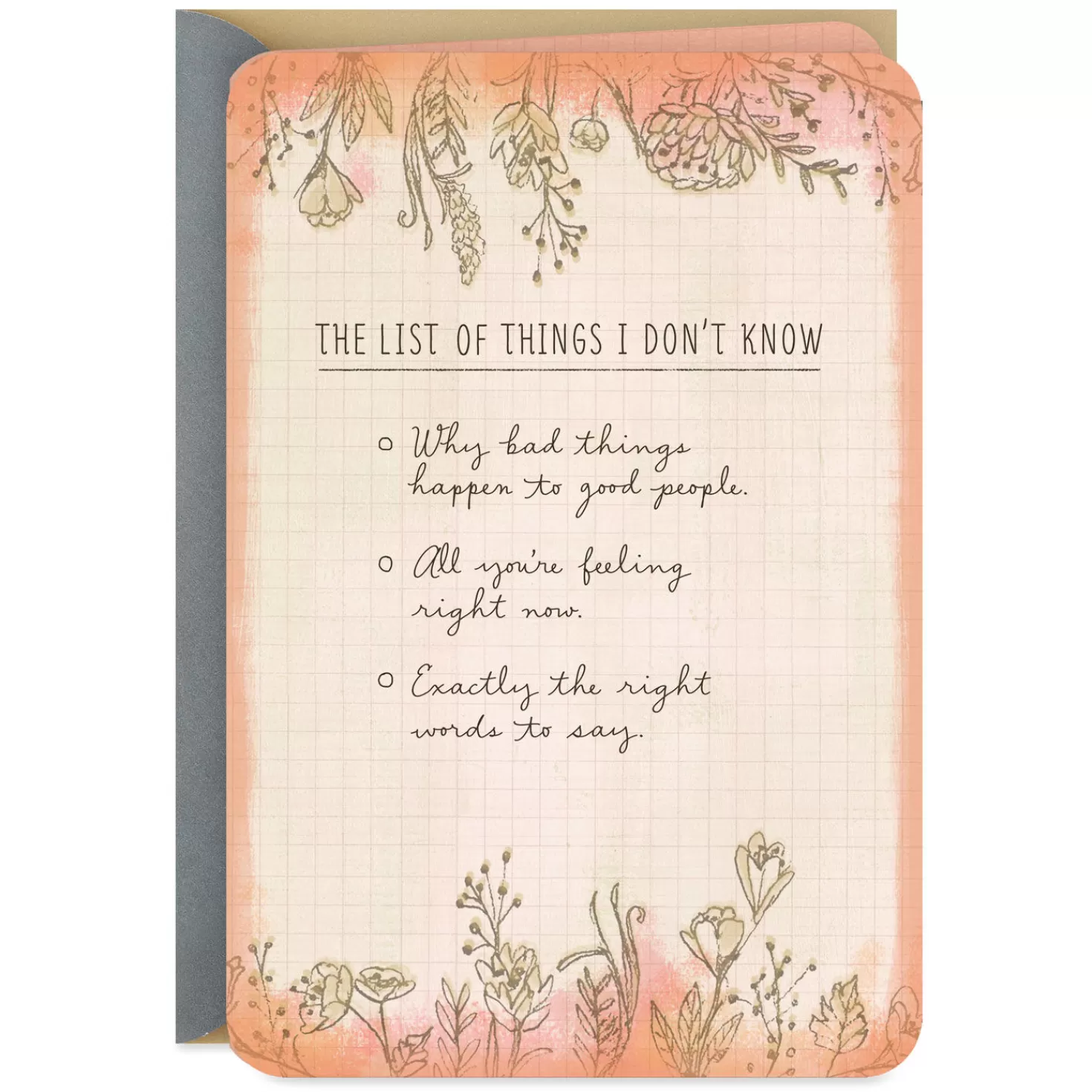 Best Things I Know Encouragement Card Sympathy