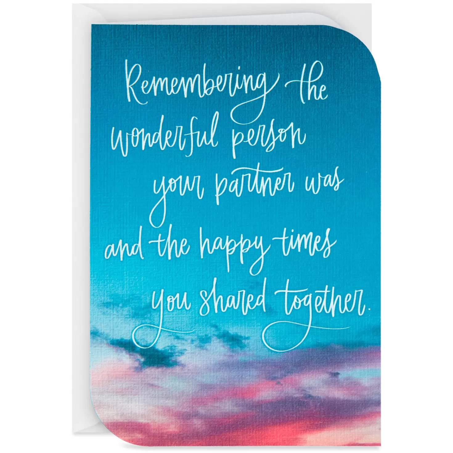 Shop Thinking Of You With Love Sympathy Card For Loss Of Partner Sympathy