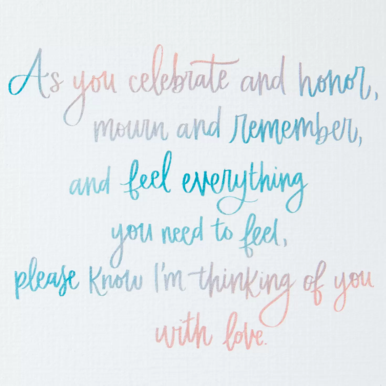 Shop Thinking Of You With Love Sympathy Card For Loss Of Partner Sympathy