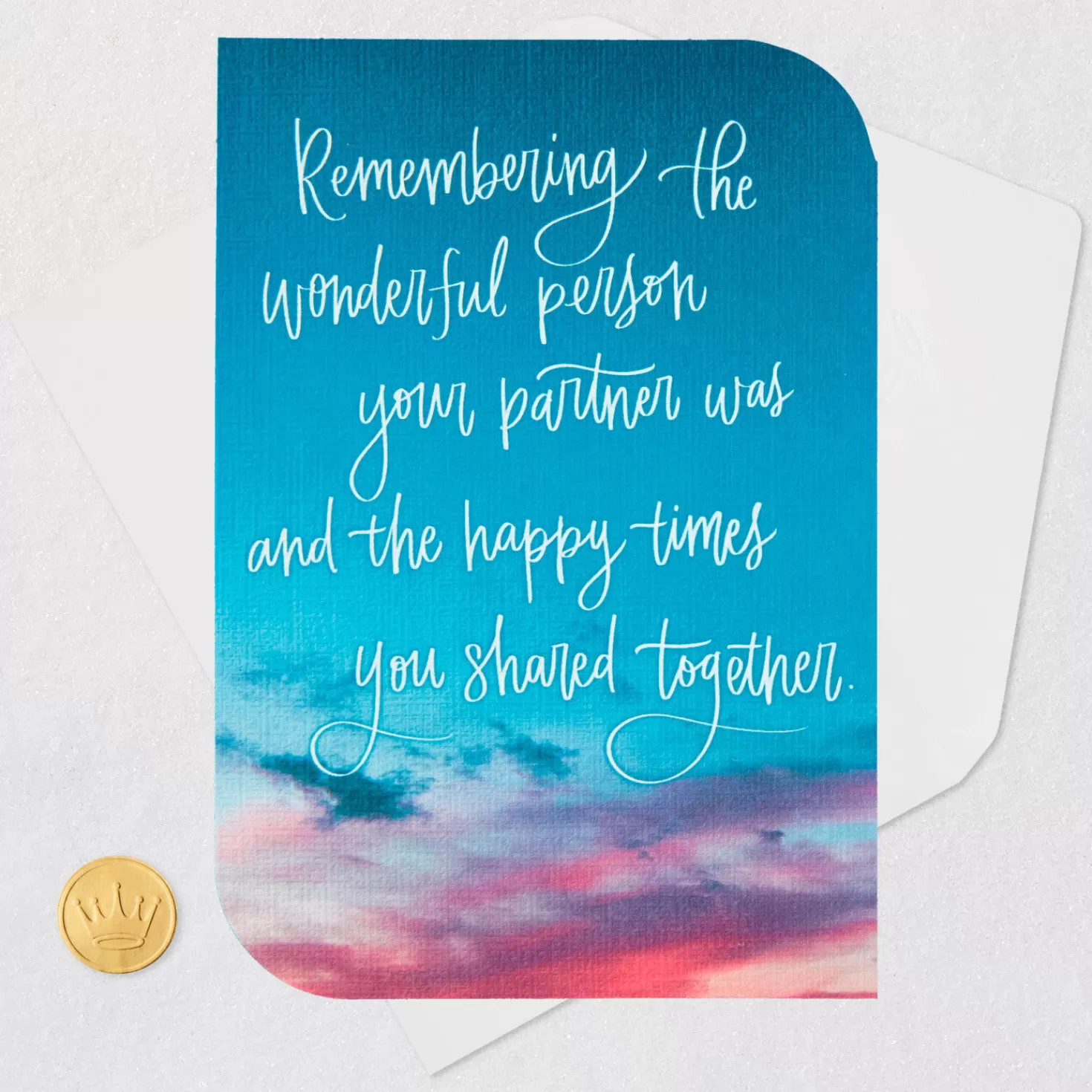 Shop Thinking Of You With Love Sympathy Card For Loss Of Partner Sympathy