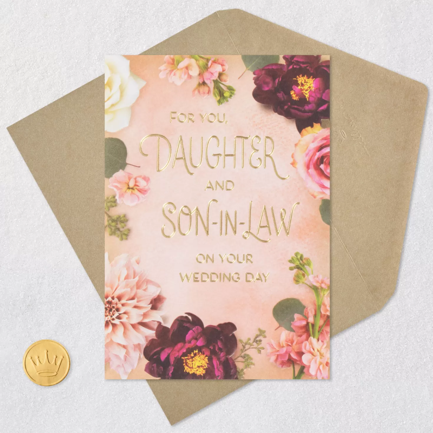 Sale Thrilled To Celebrate You Wedding Card For Daughter And Son-In-Law Wedding